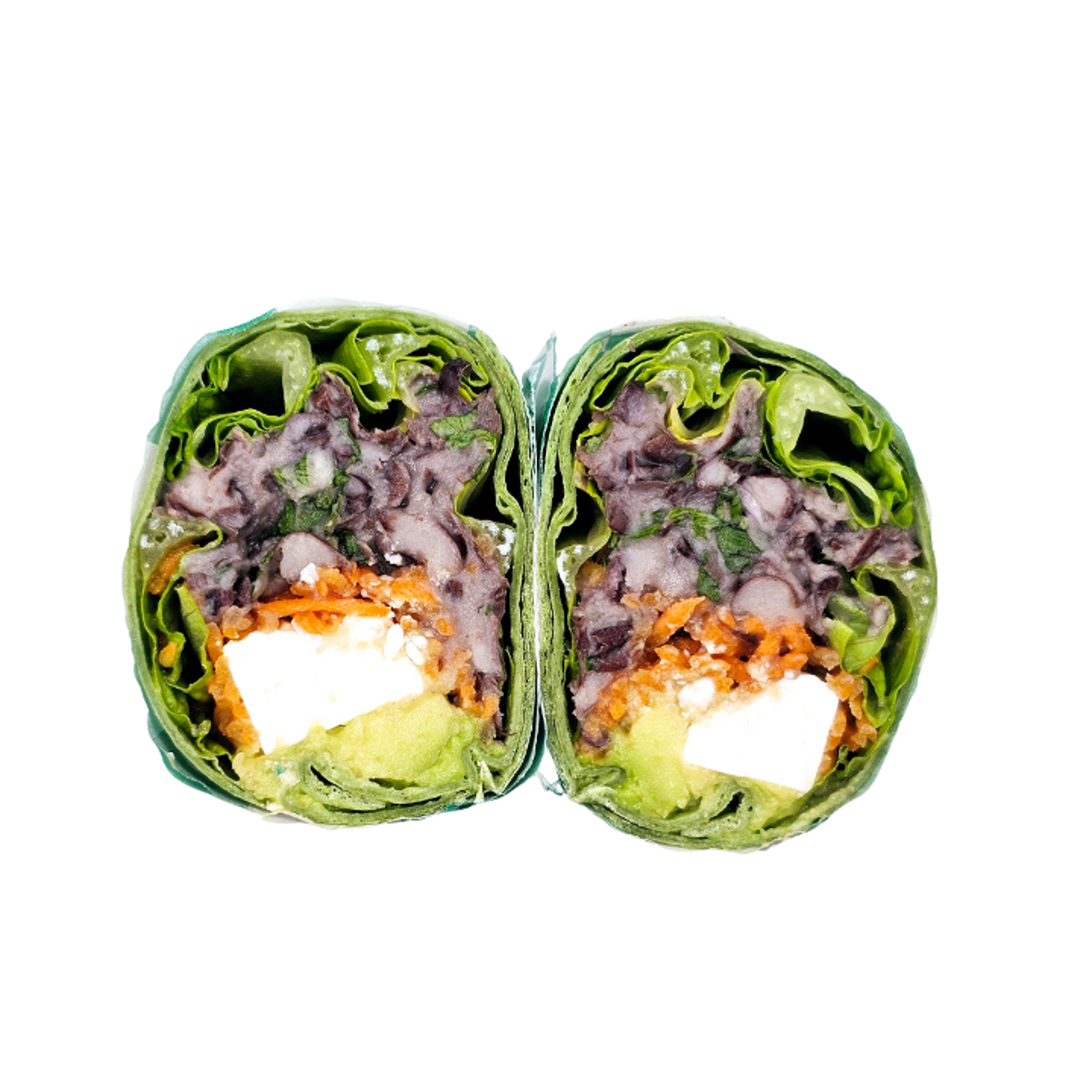 BLACK BEAN FETA WRAP.
