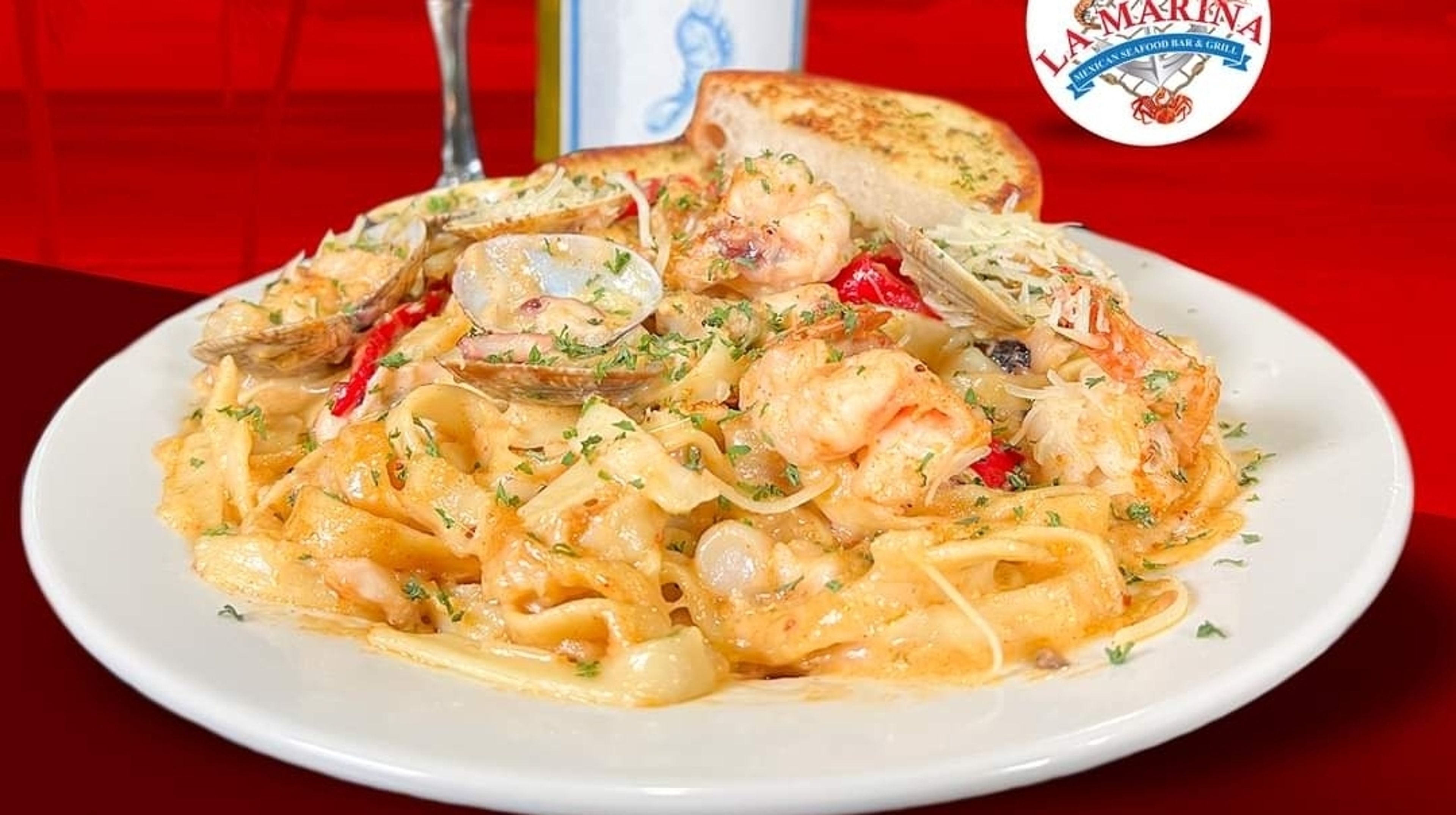 Pasta de Mariscos.