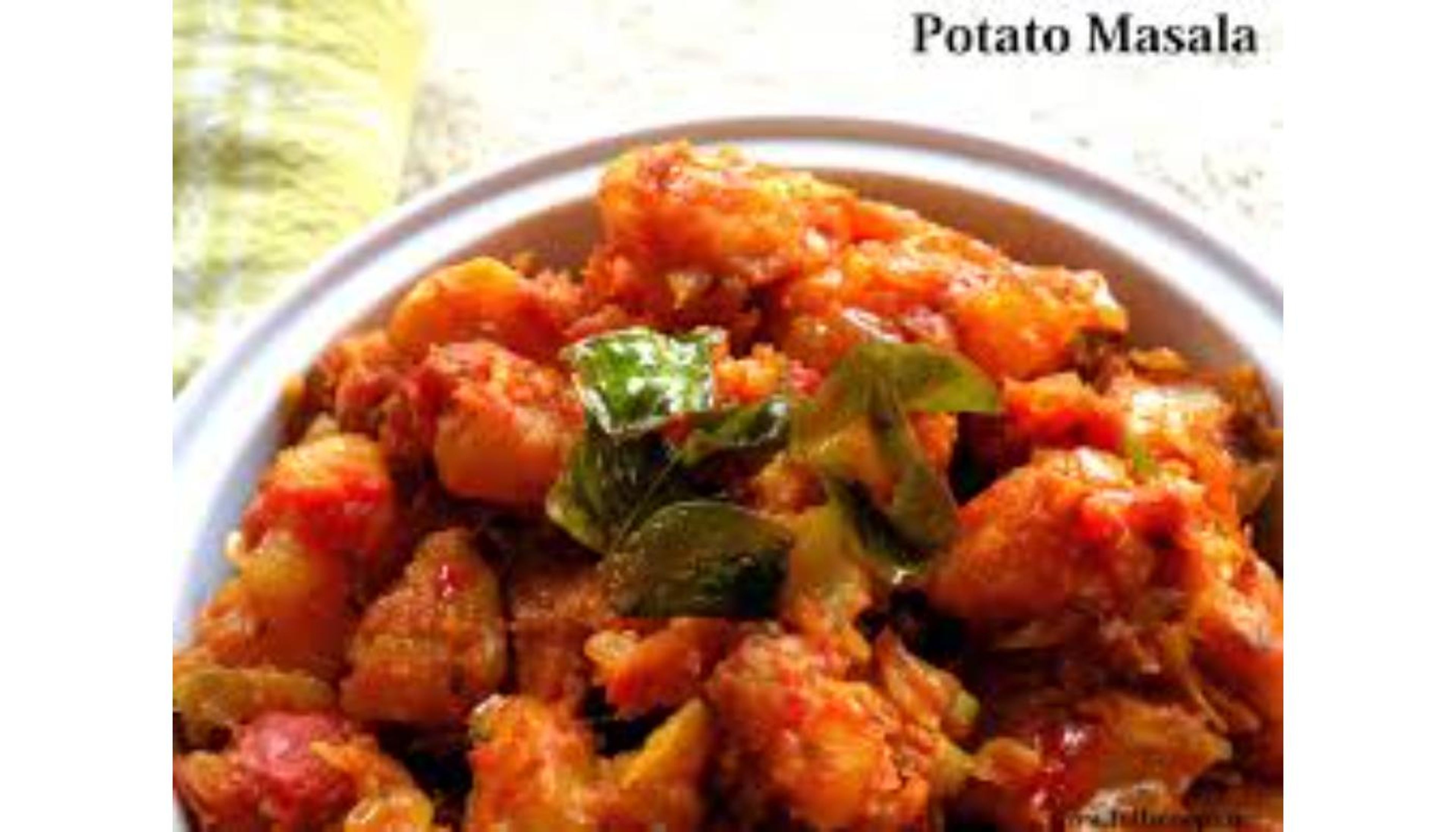 Potato Masala -Spiced Potato & curry leaves ,Bowl Vegan, Gluten free.