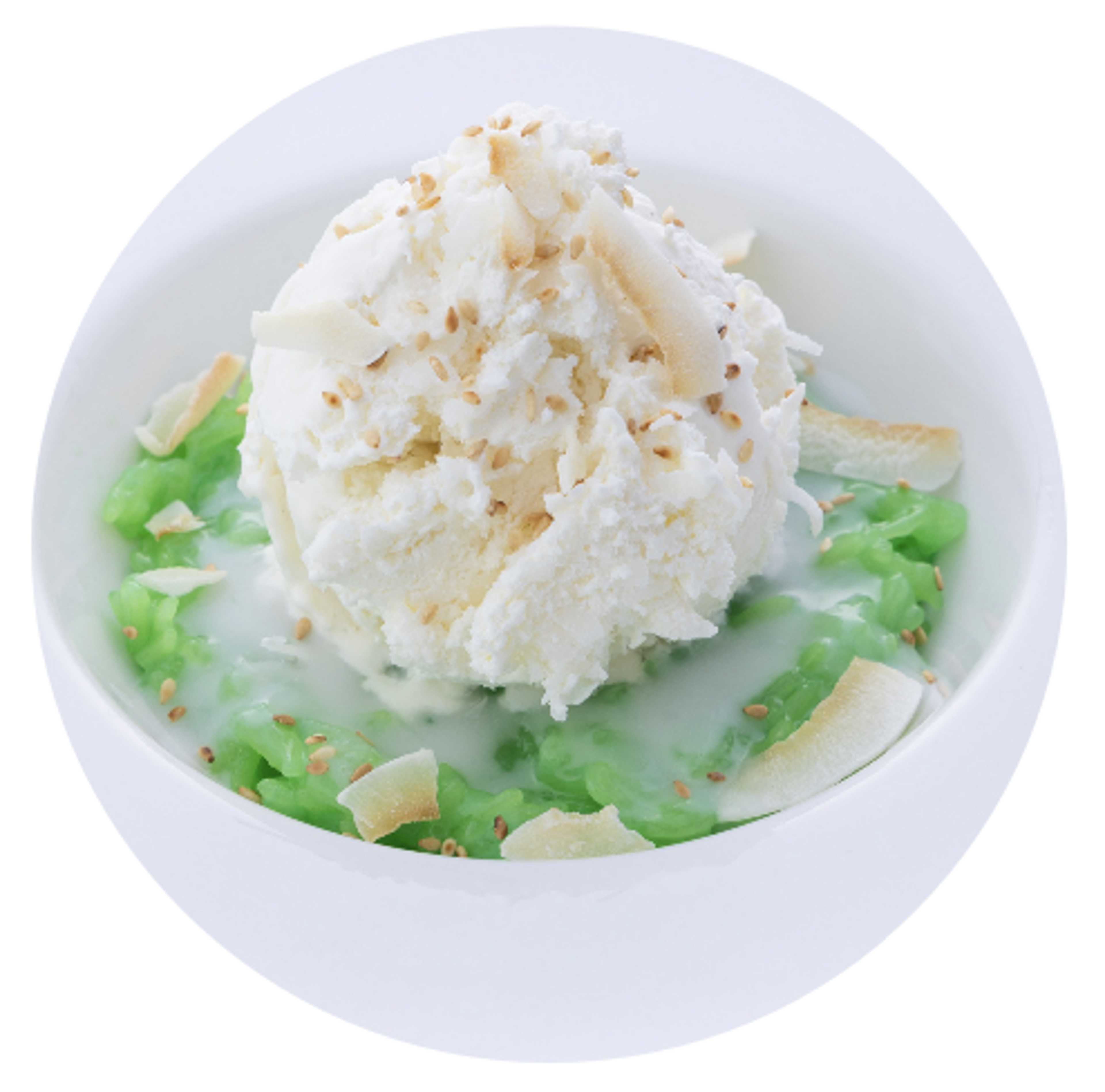 Sticky Rice with Ice Cream.