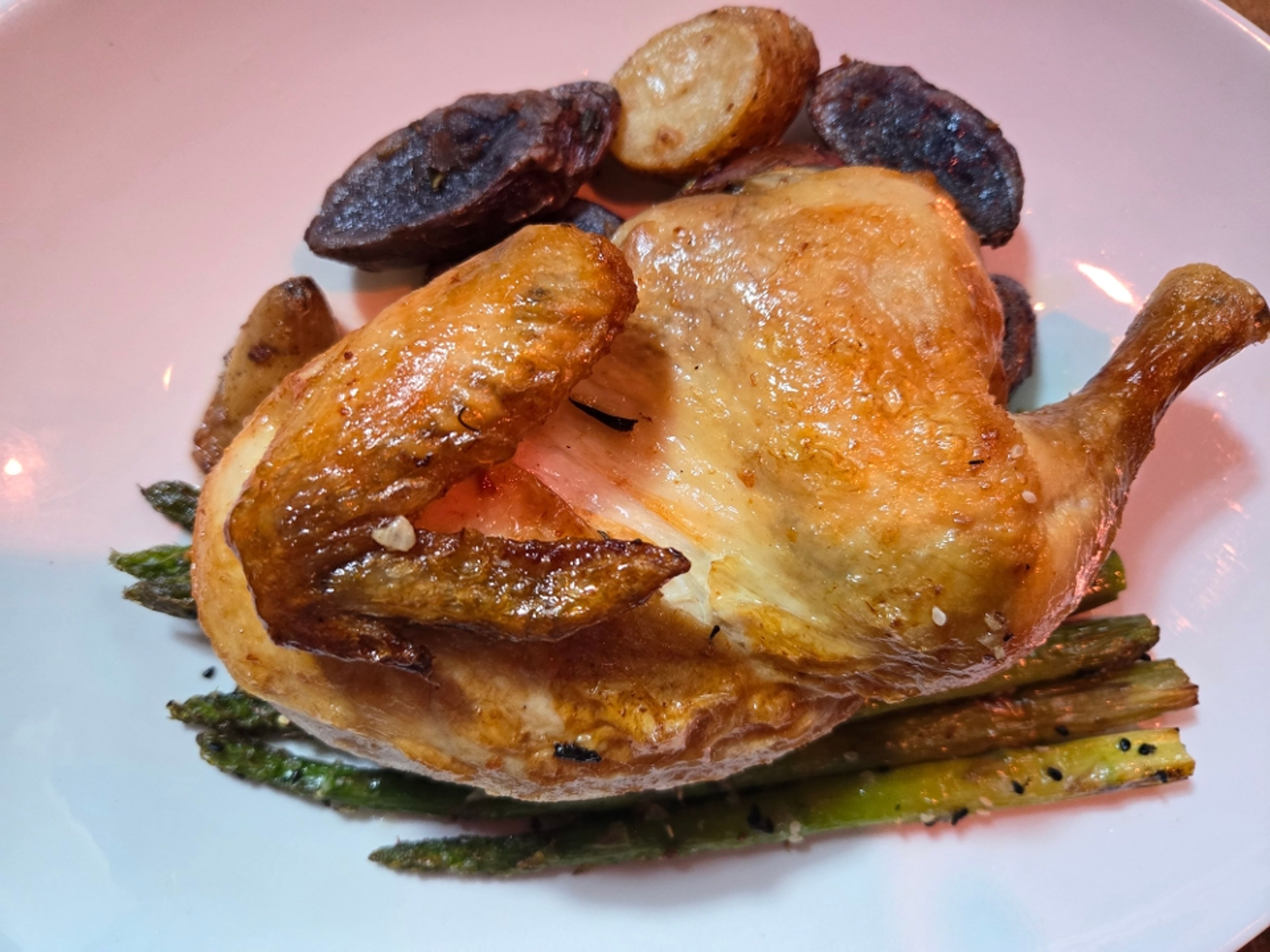 Rosemary Garlic Half Chicken.