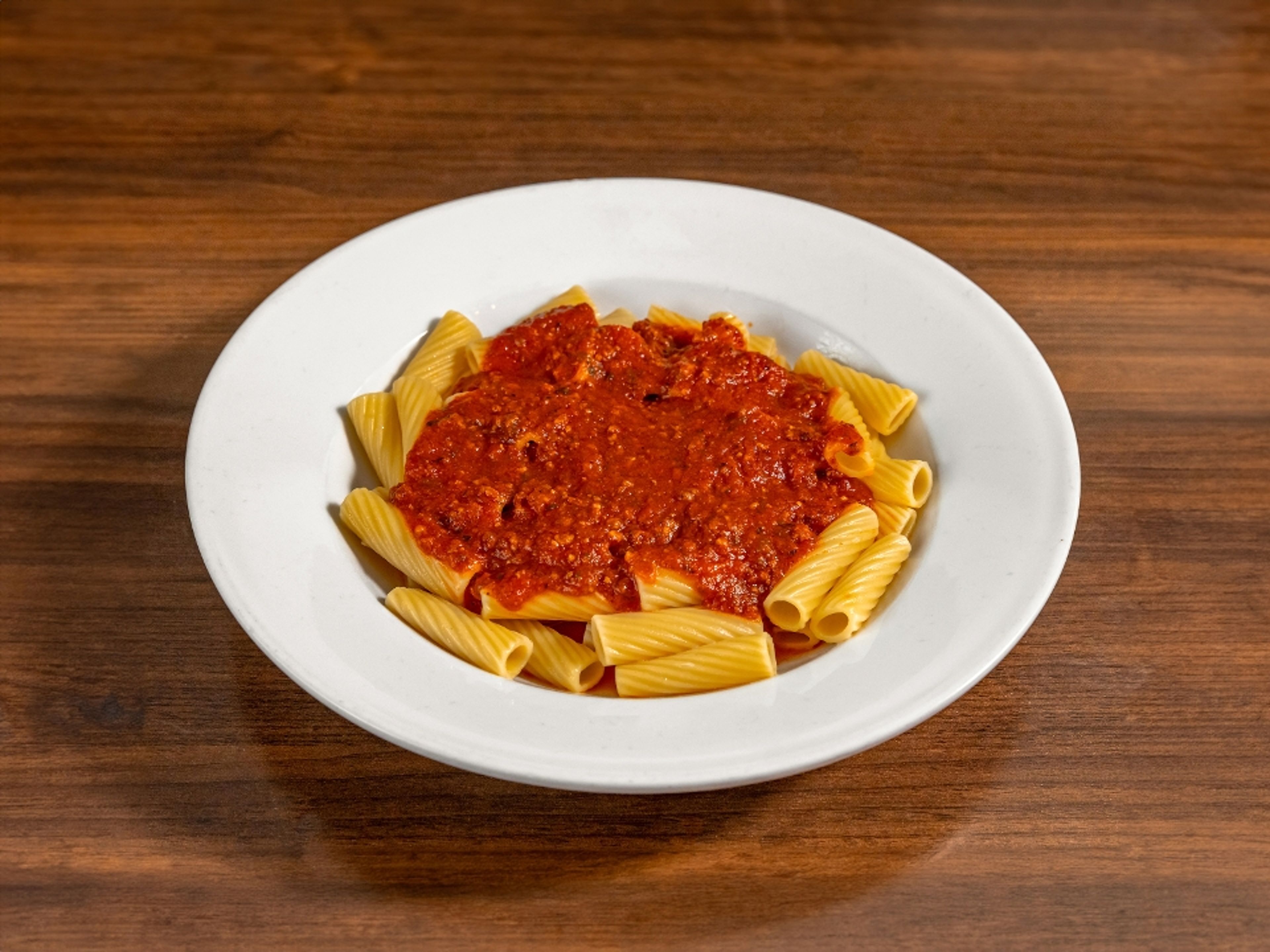 Rigatoni With Meat Sauce.
