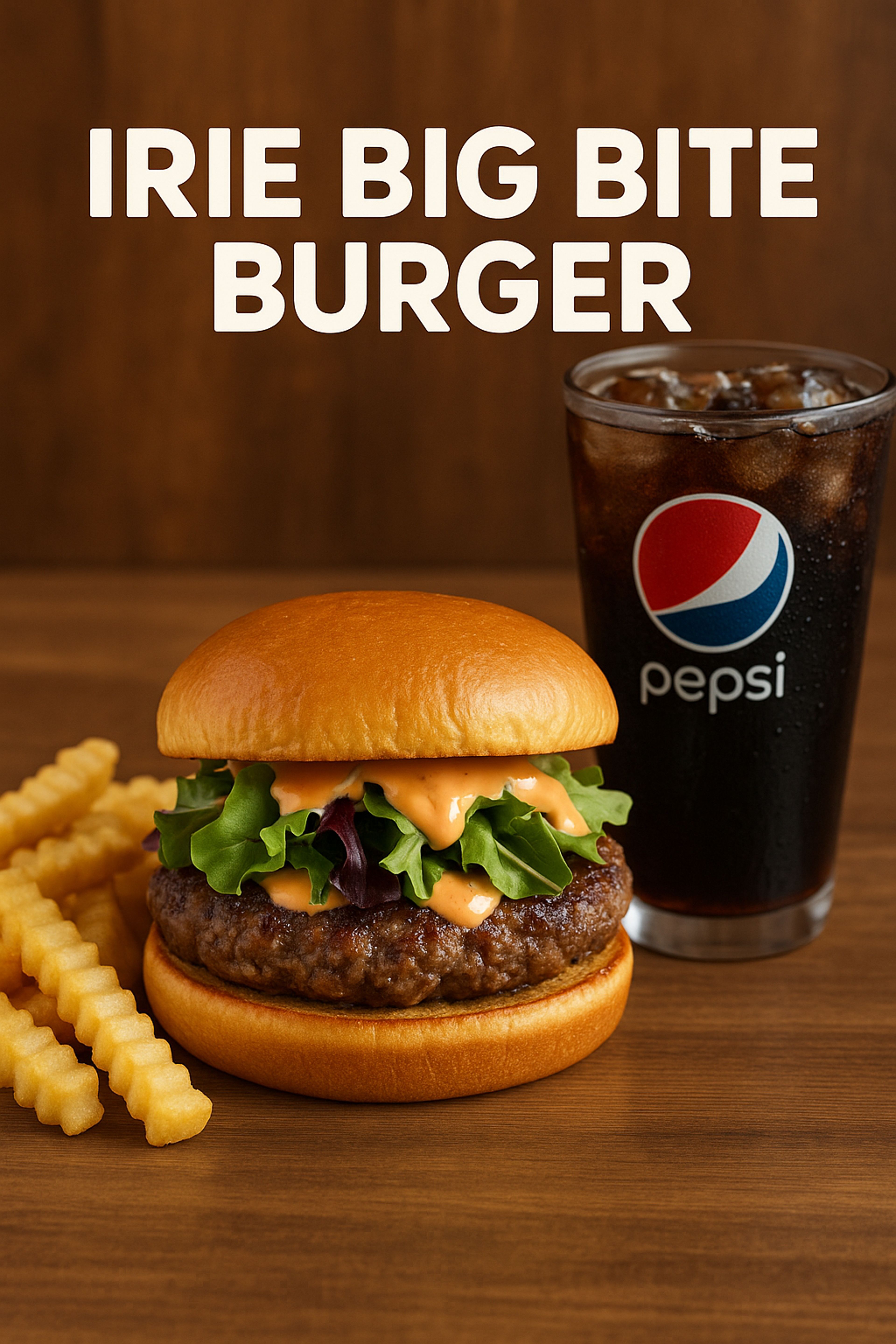 Irie Big Bite Burger Combo.