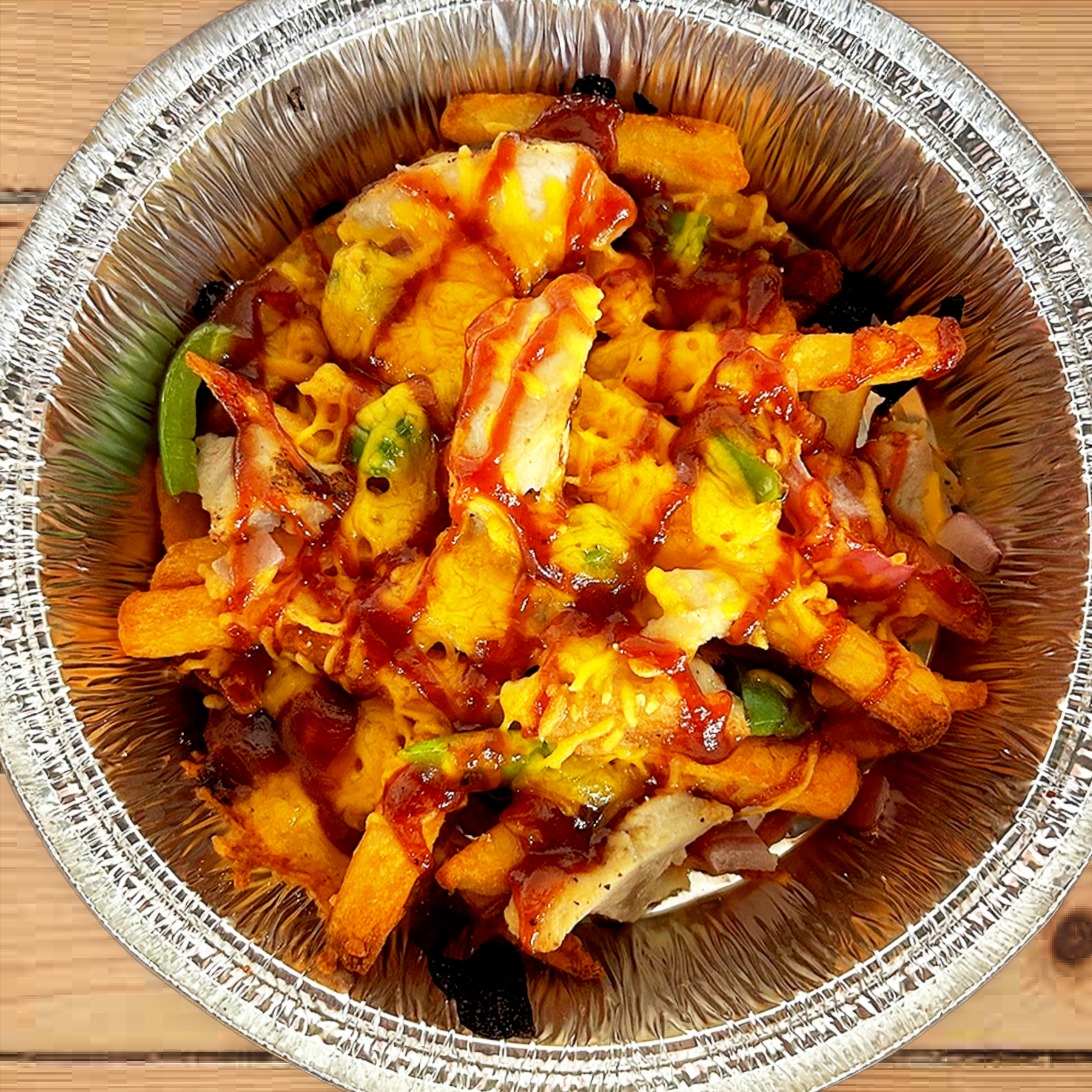 BBQ Chicken Loaded Fries.