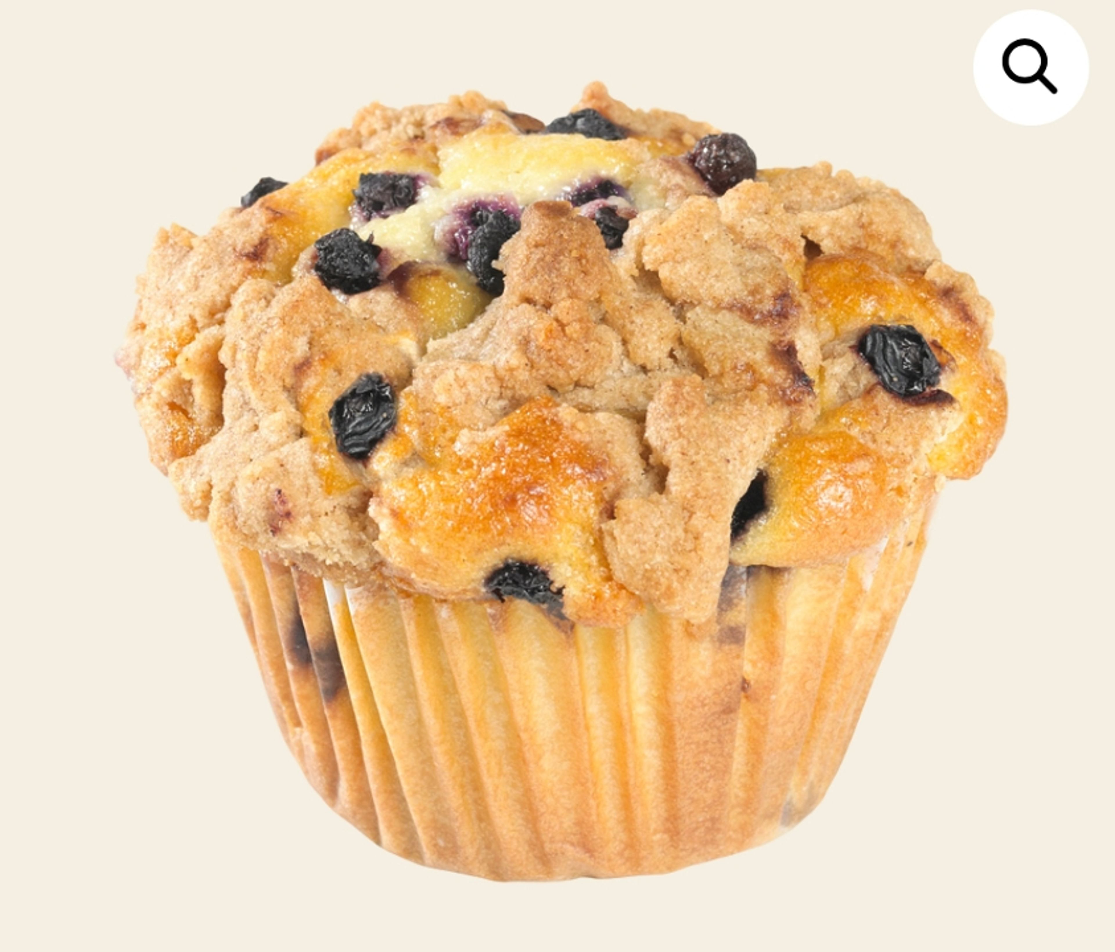 Blueberry Crumb Muffin.