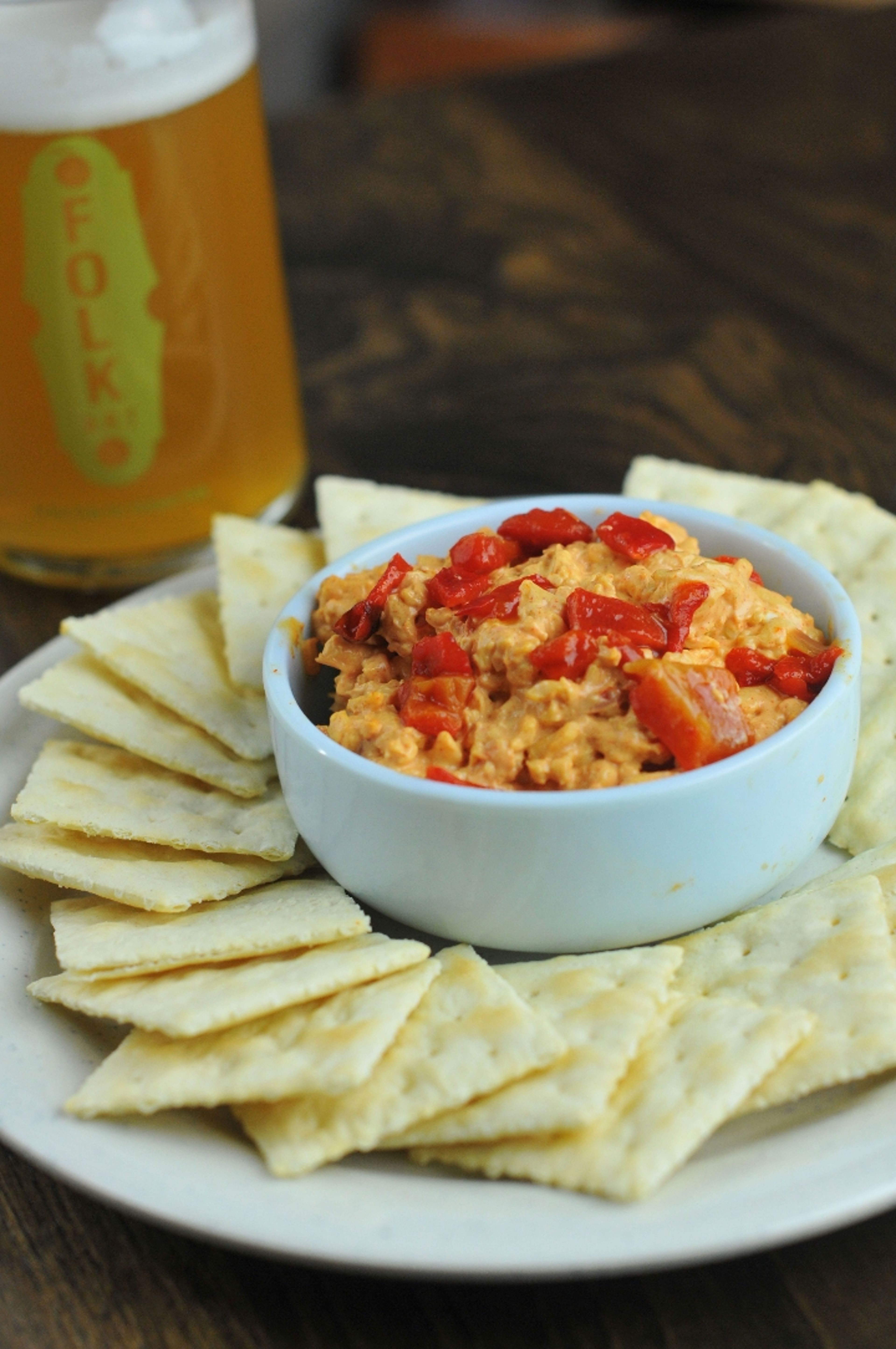 PIMENTO CHEESE DIP.