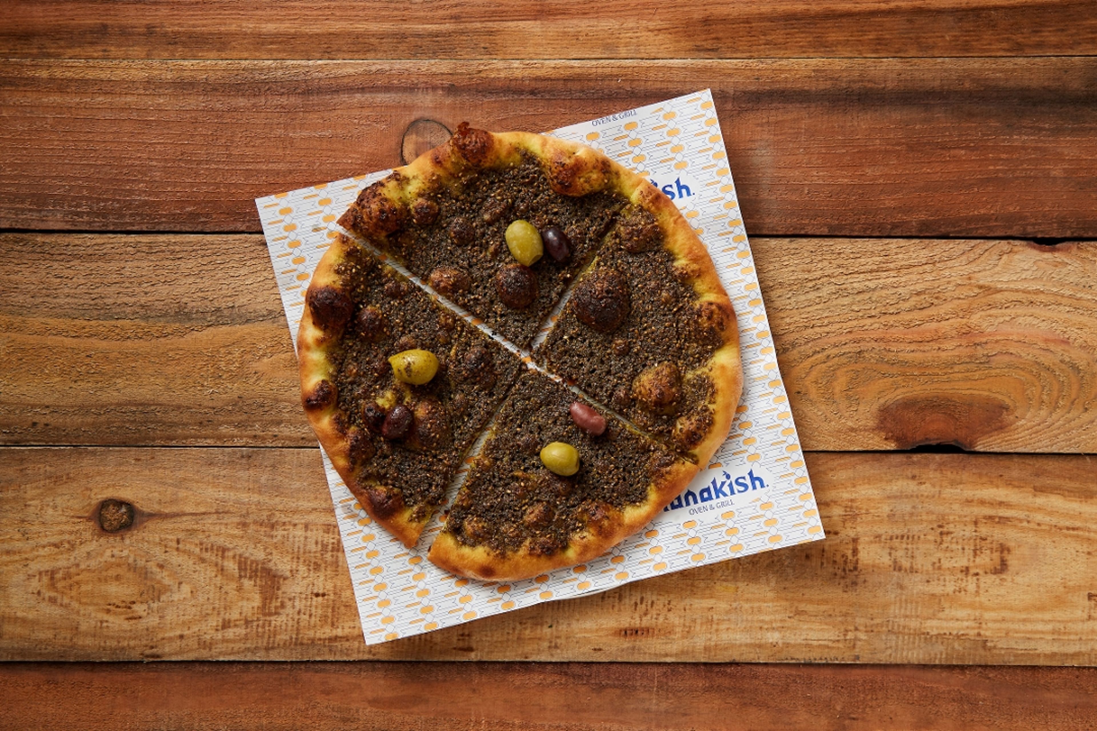 Zaatar & Olives Manakish.