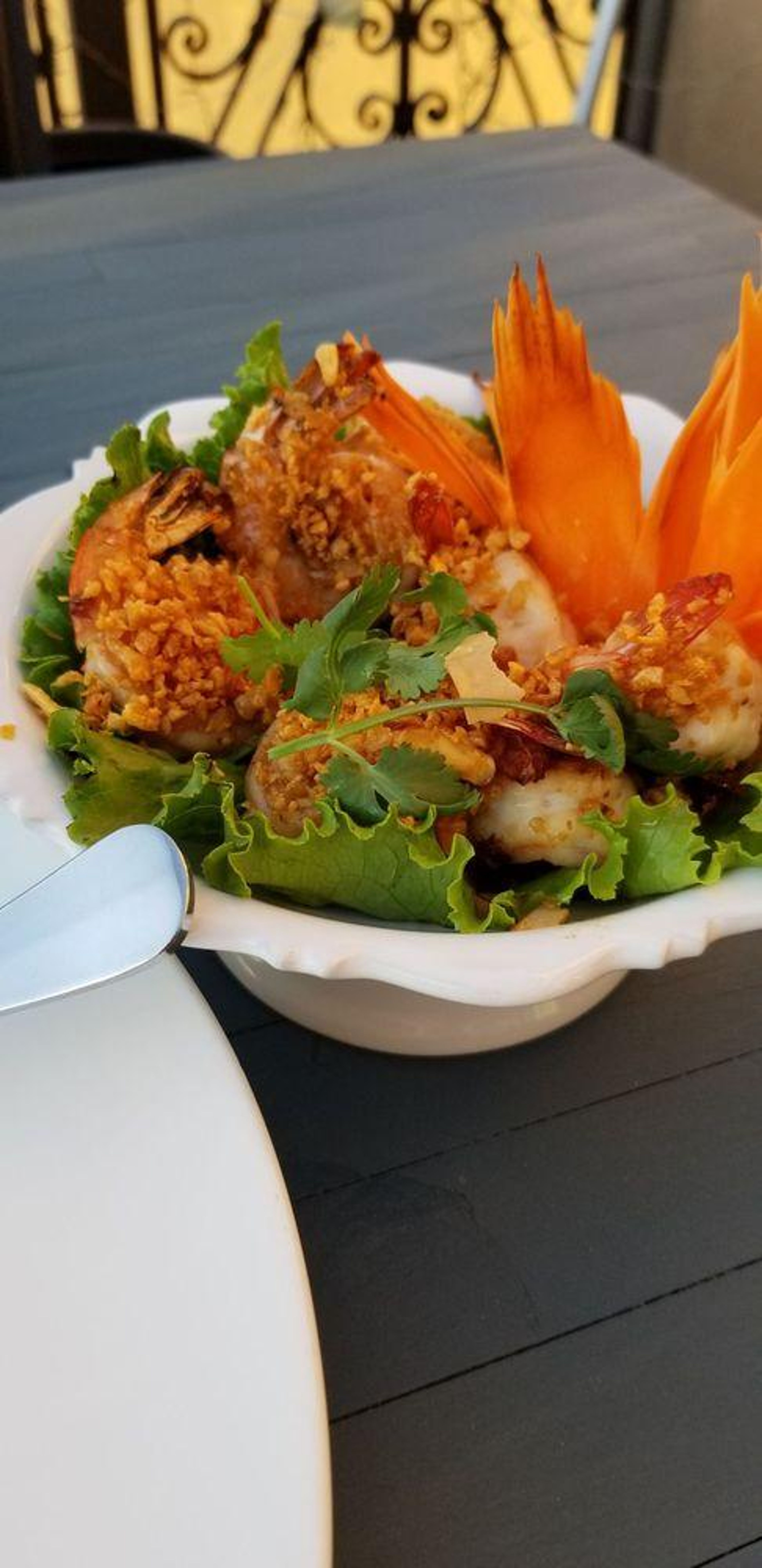 Fried Garlic Shrimp.