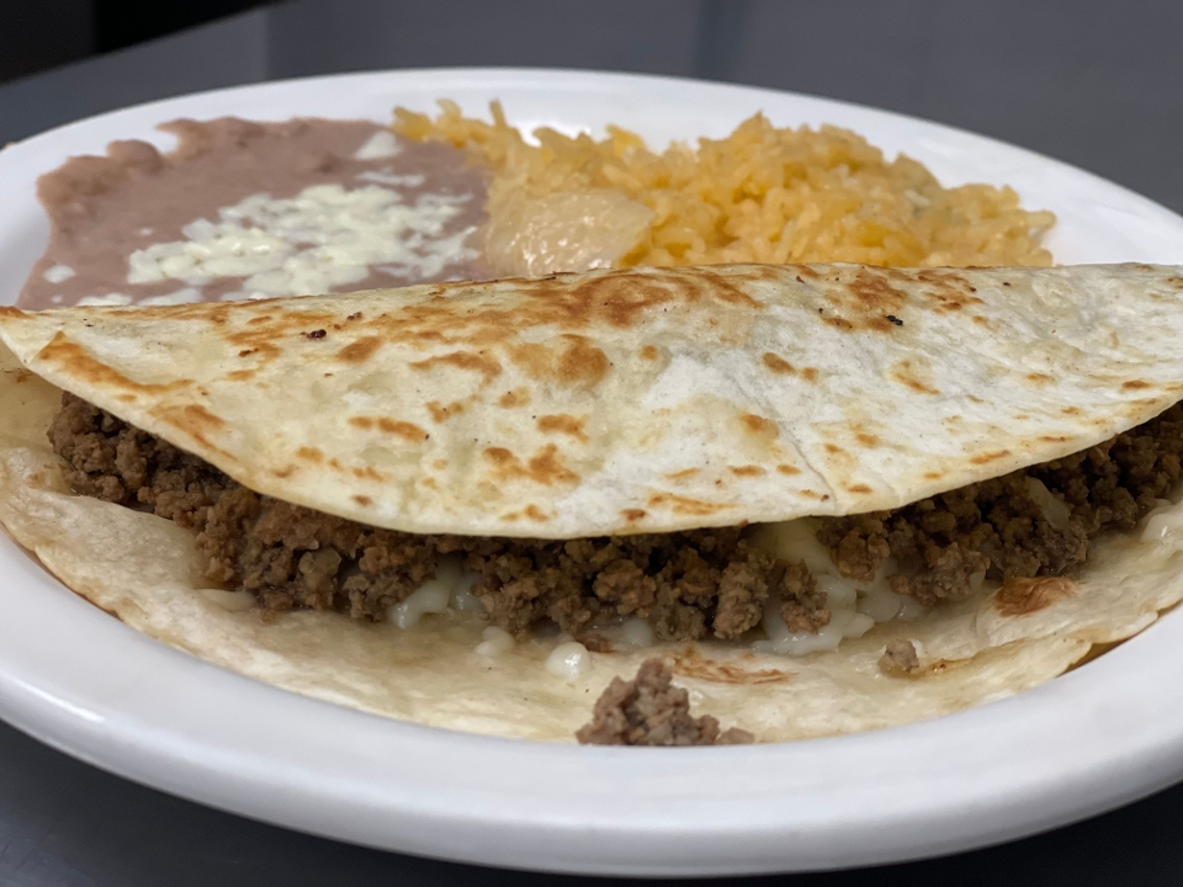 Quesadilla Rice And Beans.