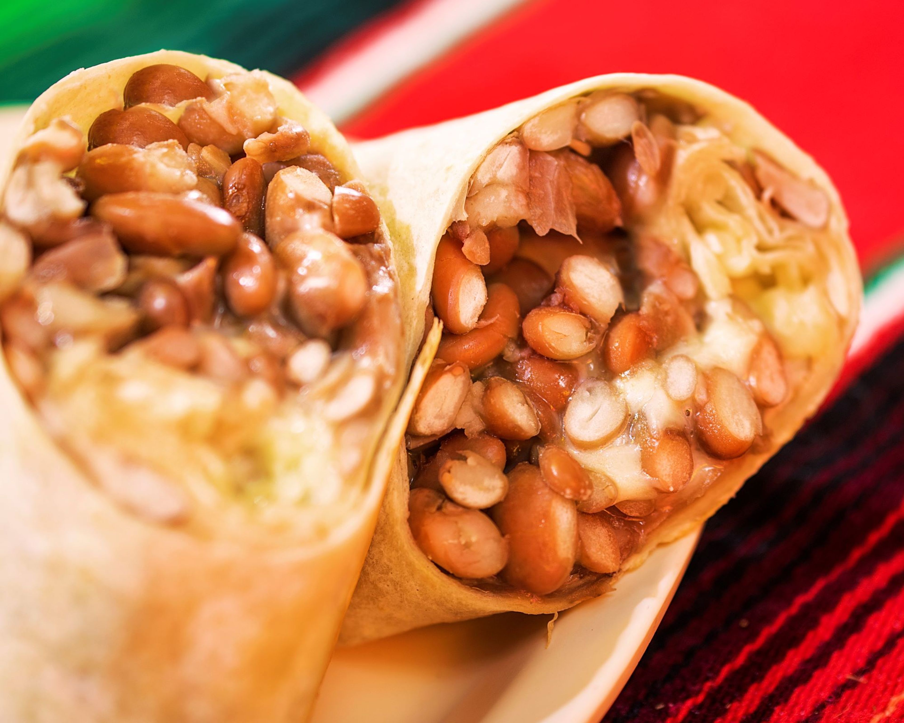 Mini Bean & Cheese burrito.