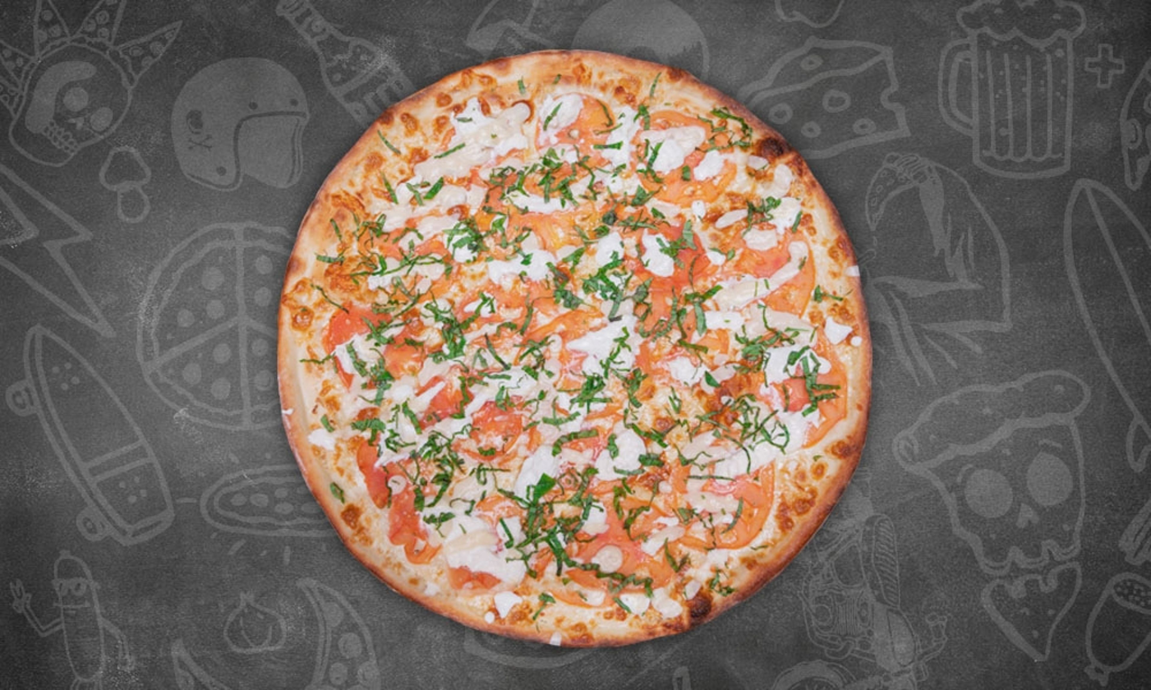 Burrata Margherita Whole Pie.