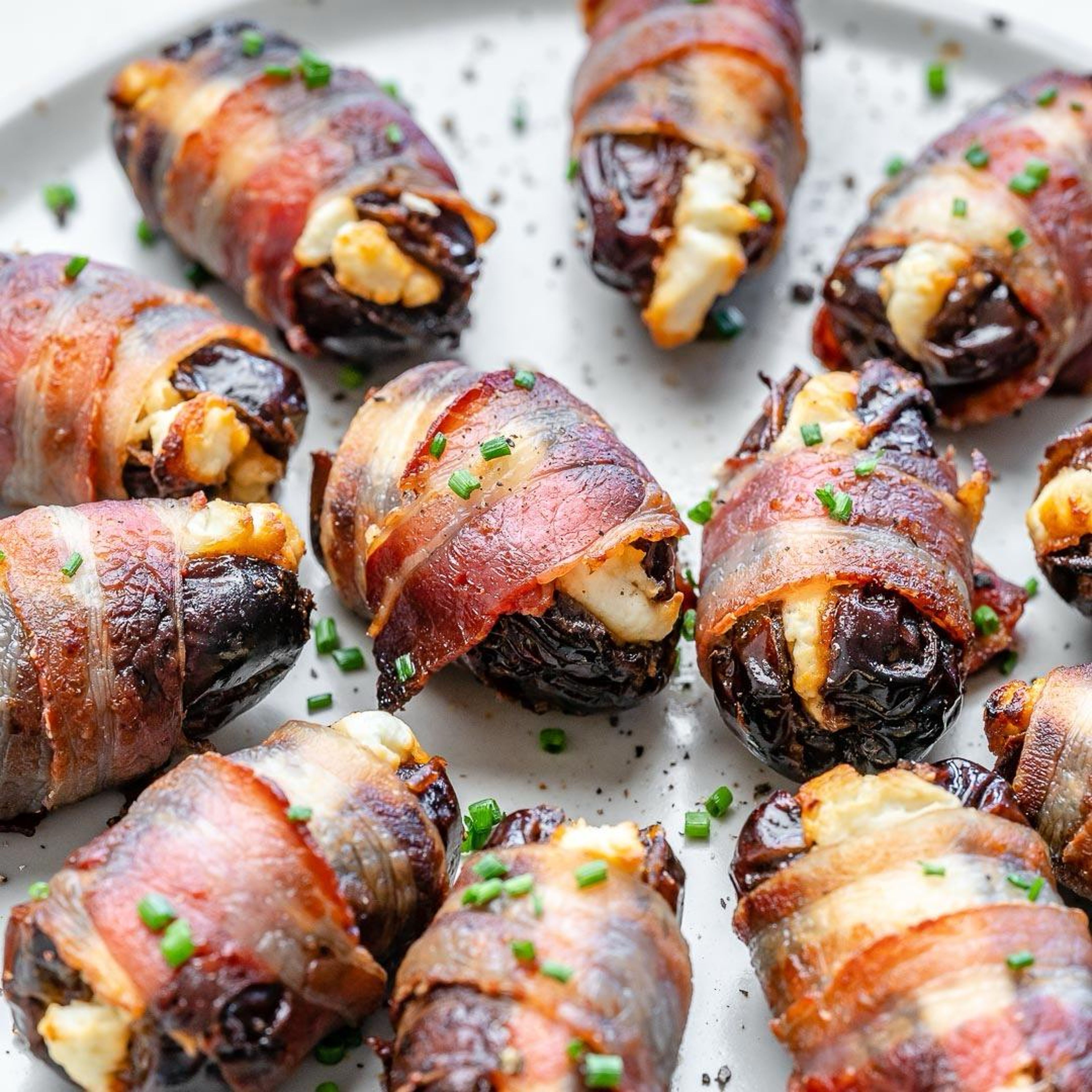 Bacon Wrapped dates.