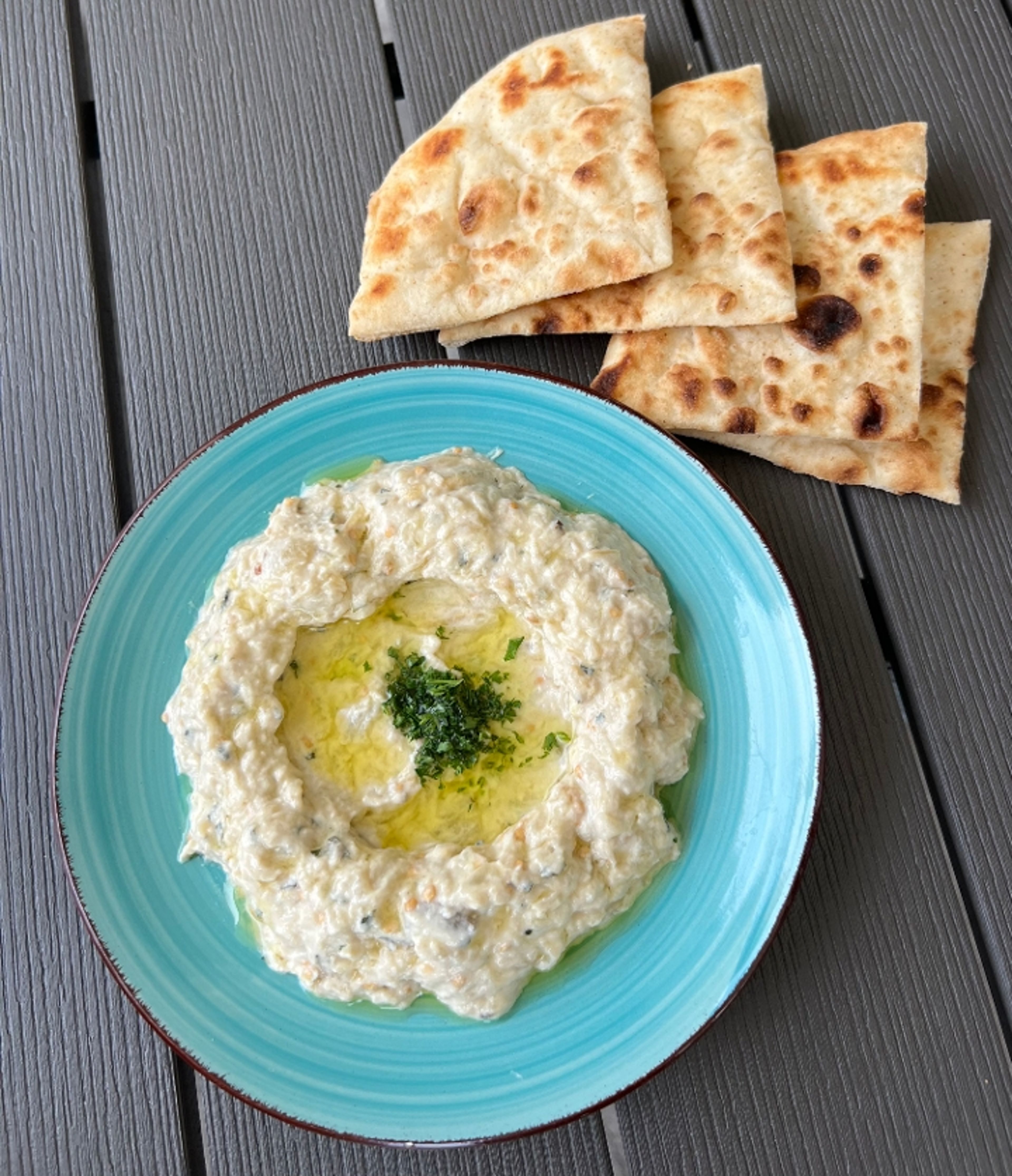 Baba Ghanoush (appetizer).