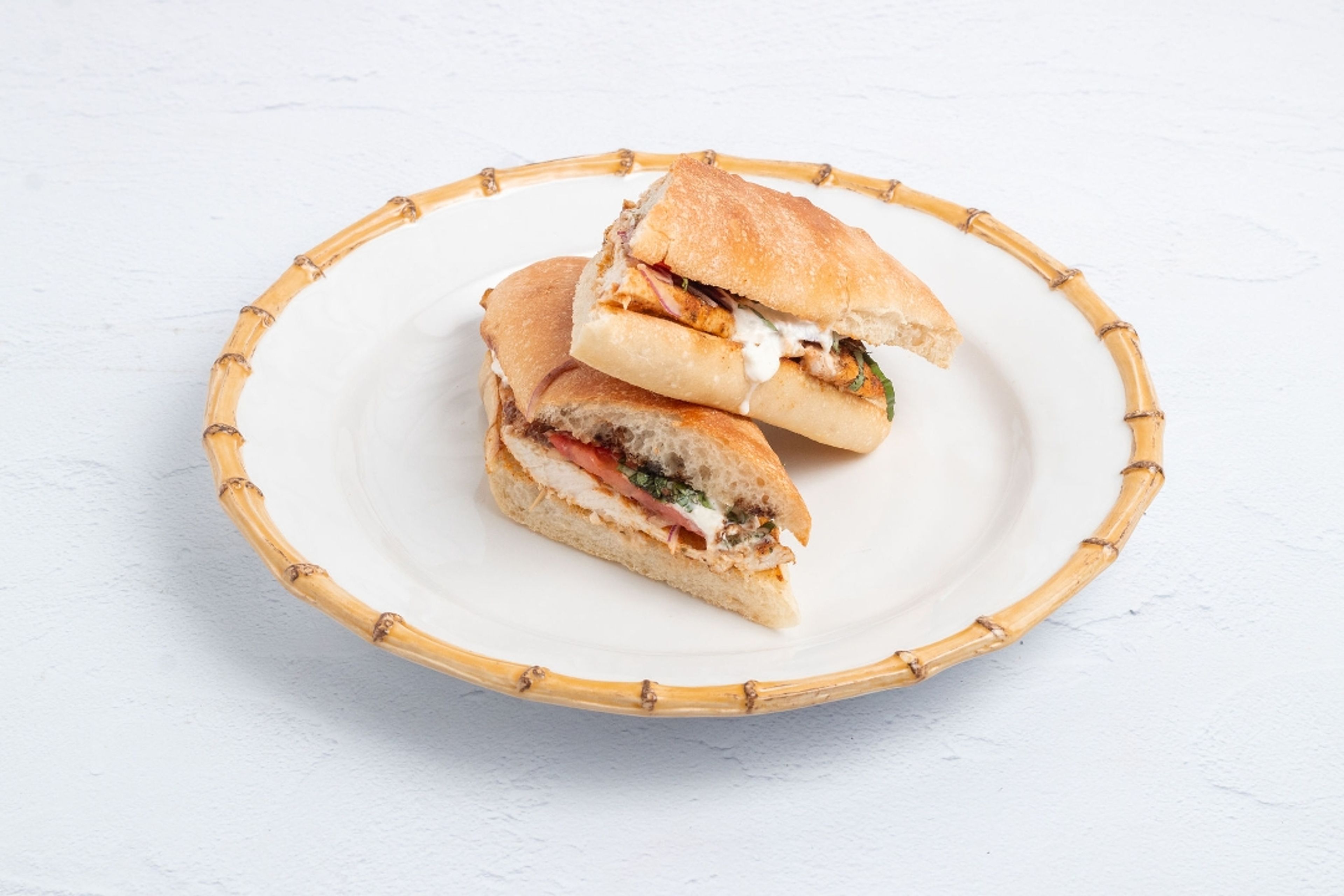 Double Chicken Bruschetta Sandwich.