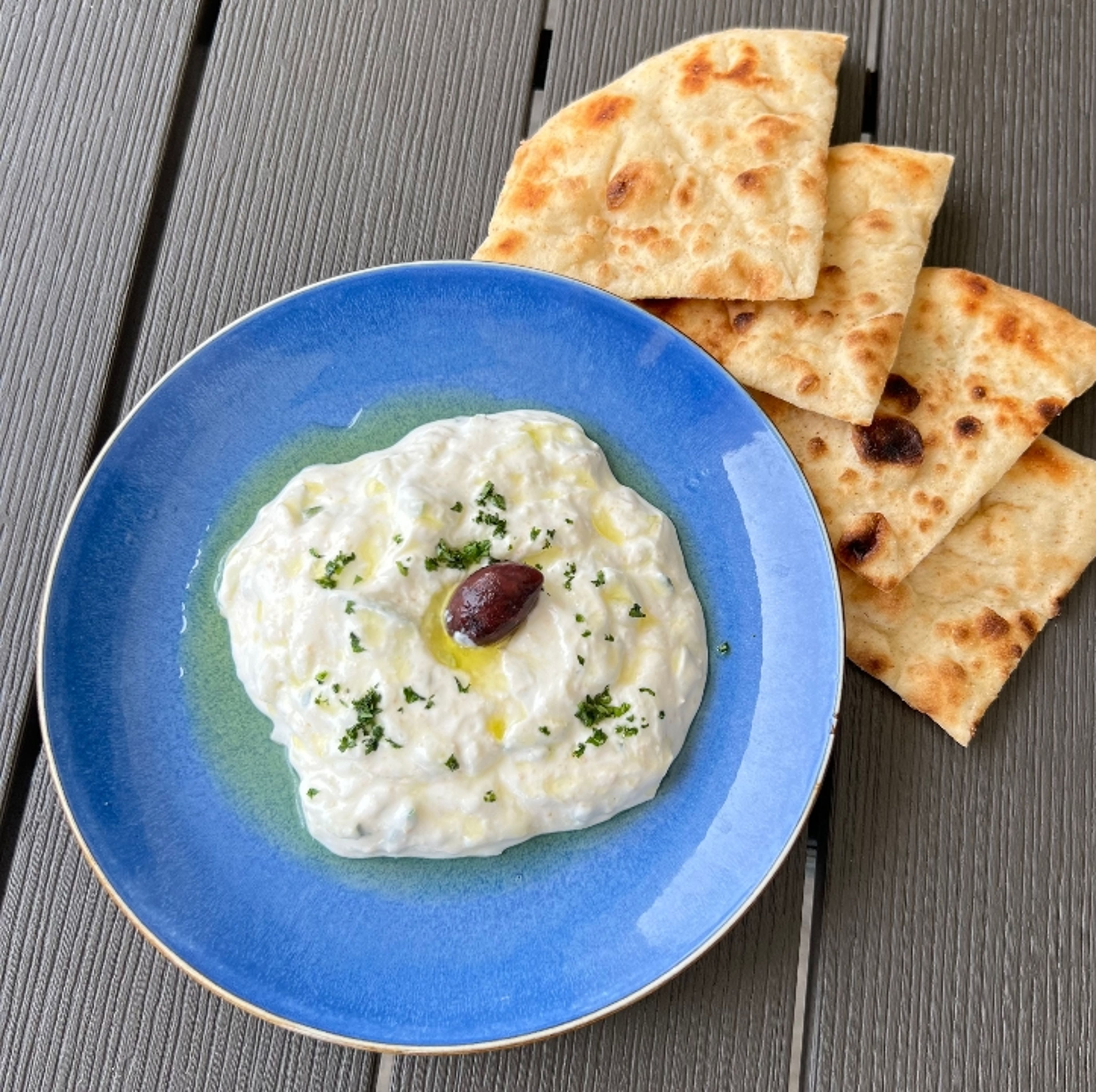 Tzatziki - Greek goat yogurt (appetizer).