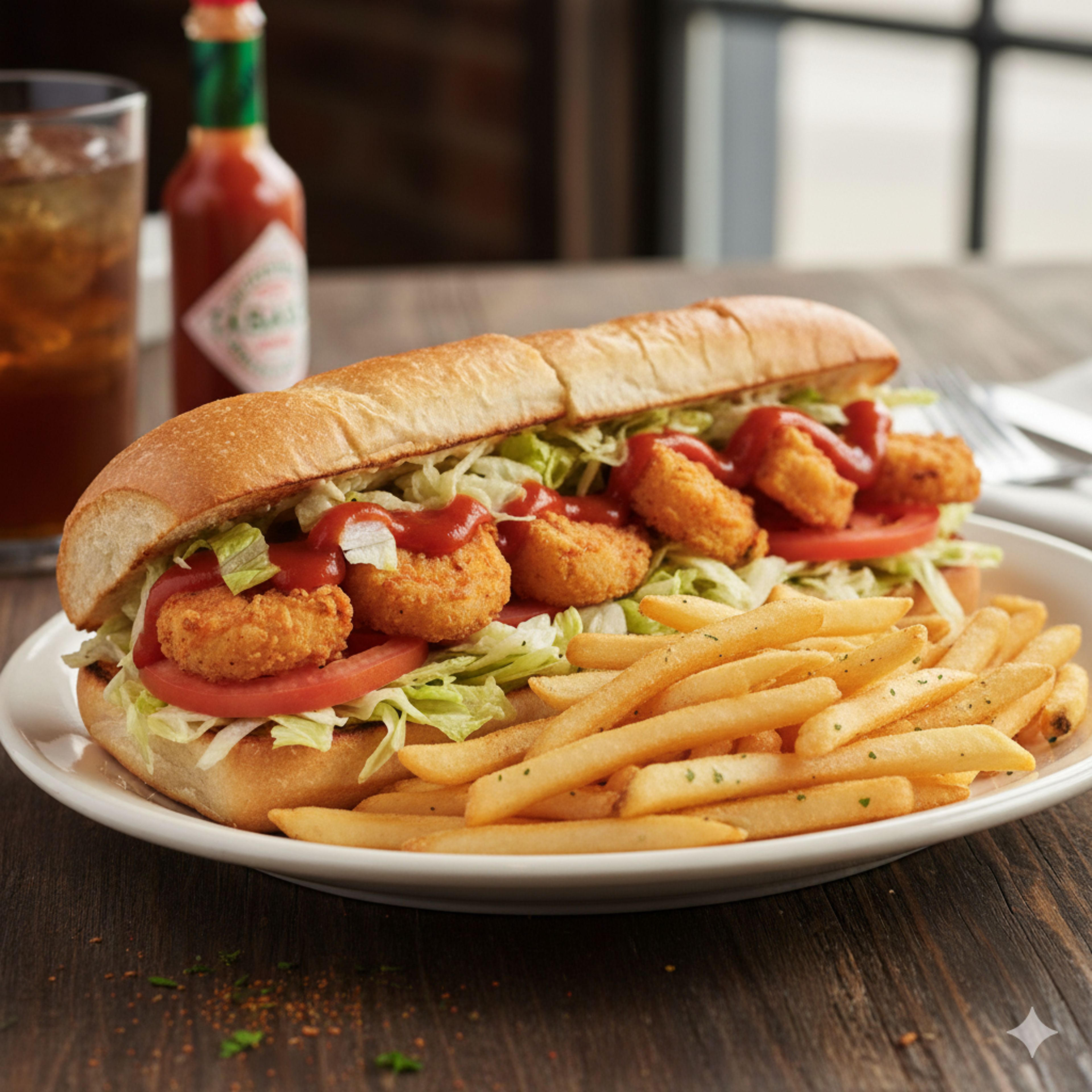 Seafood Po'boy.