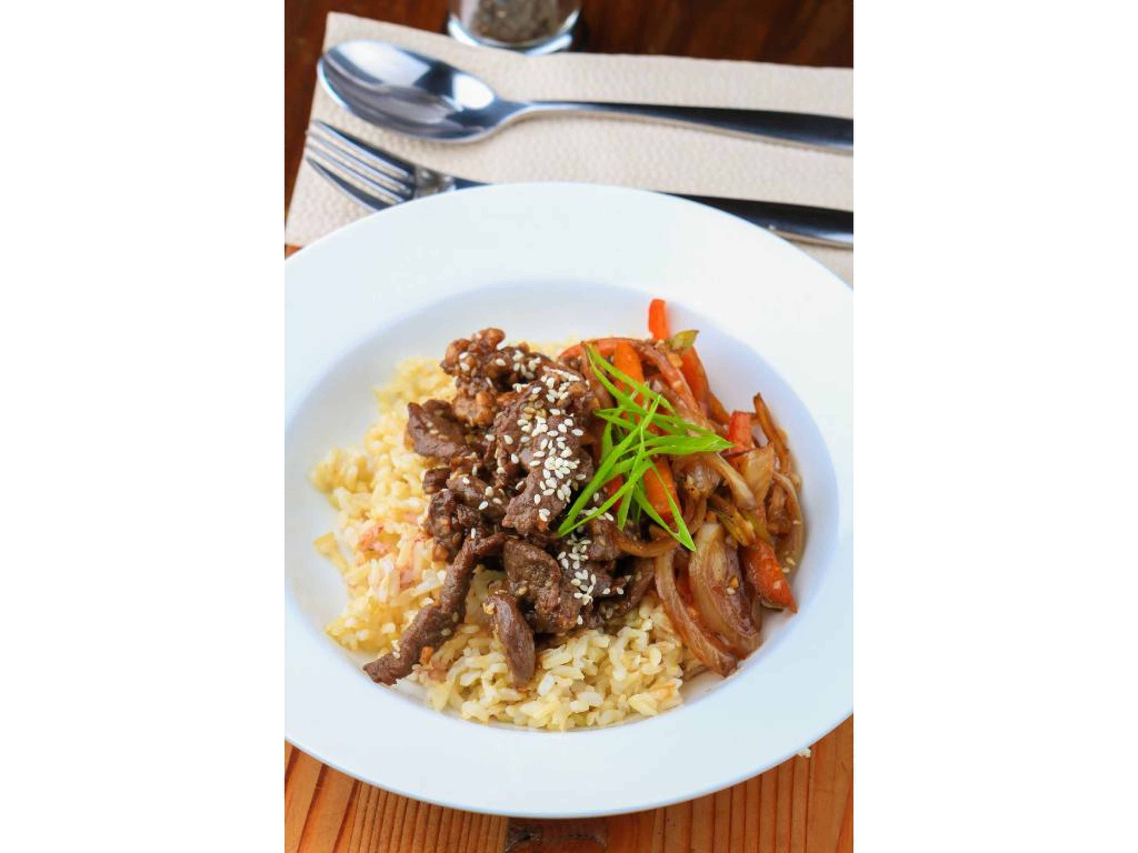 Filet Tips w/ Mushrooms & Onions.