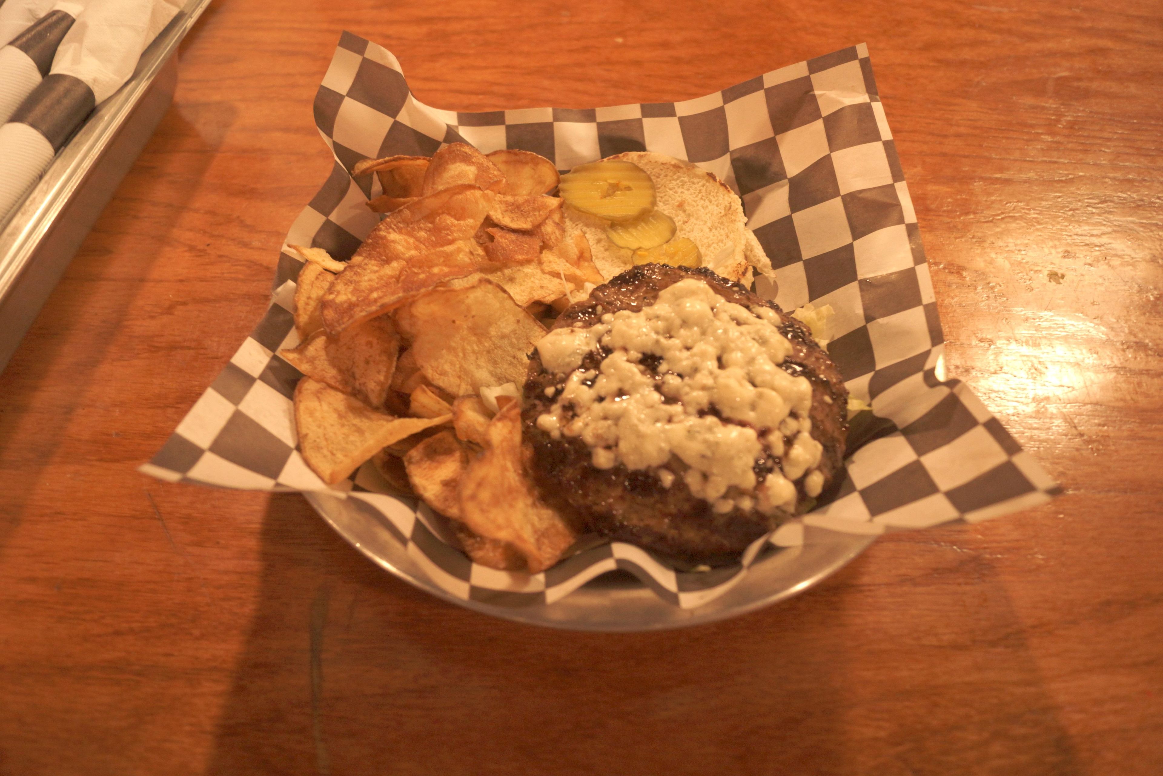 Blacken'd Bleu Burger.