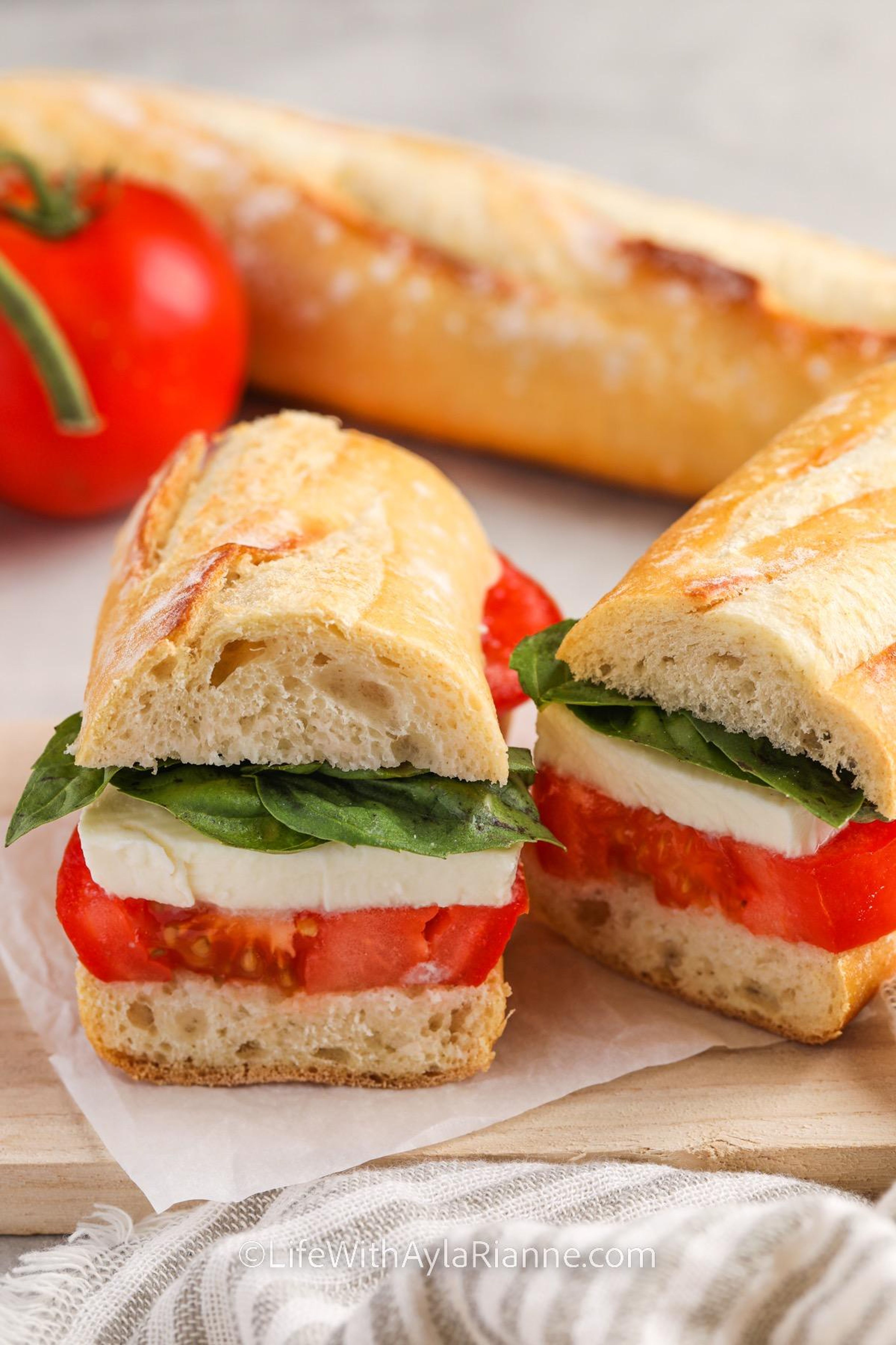 4" Caprese Sandwiches.