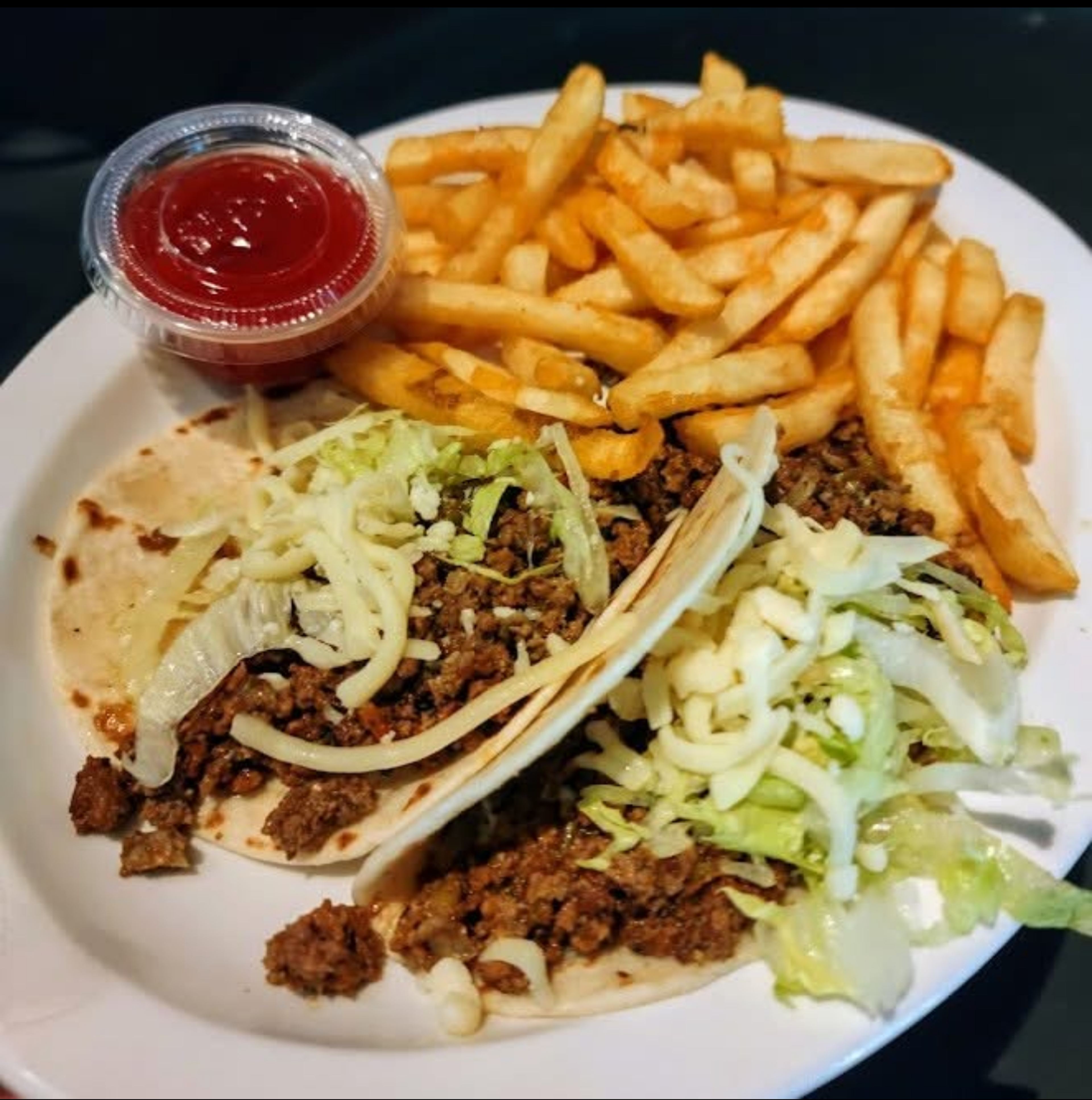 Kids Two Soft Tacos.