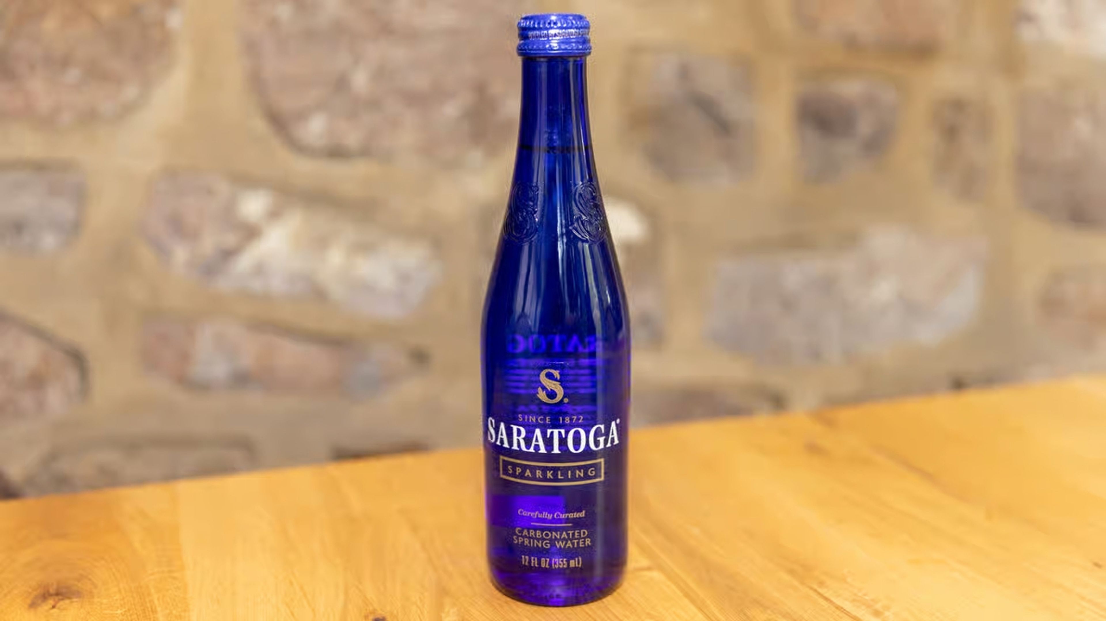 Saratoga Sparkling Water.