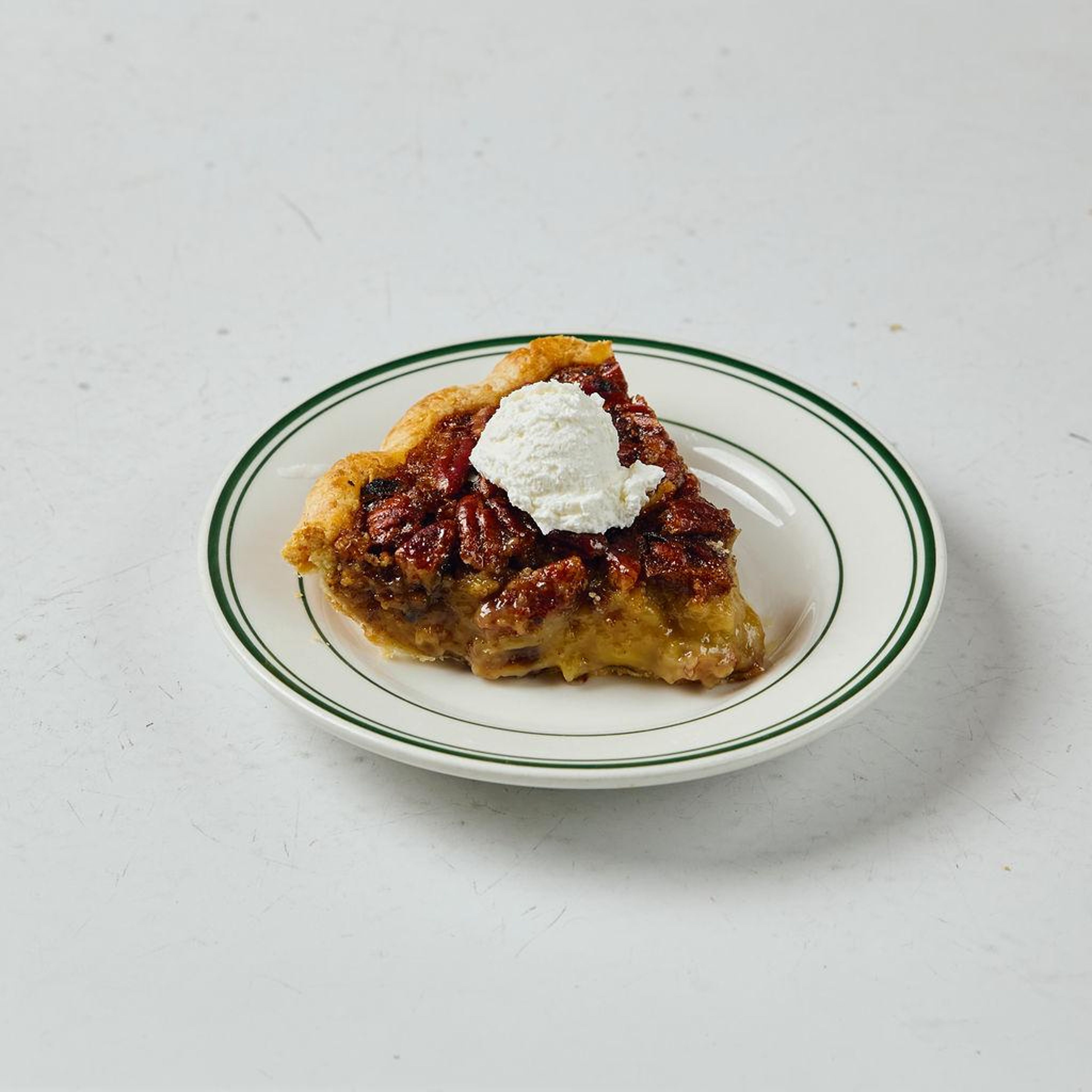 Bourbon Pecan Pie-Slice.