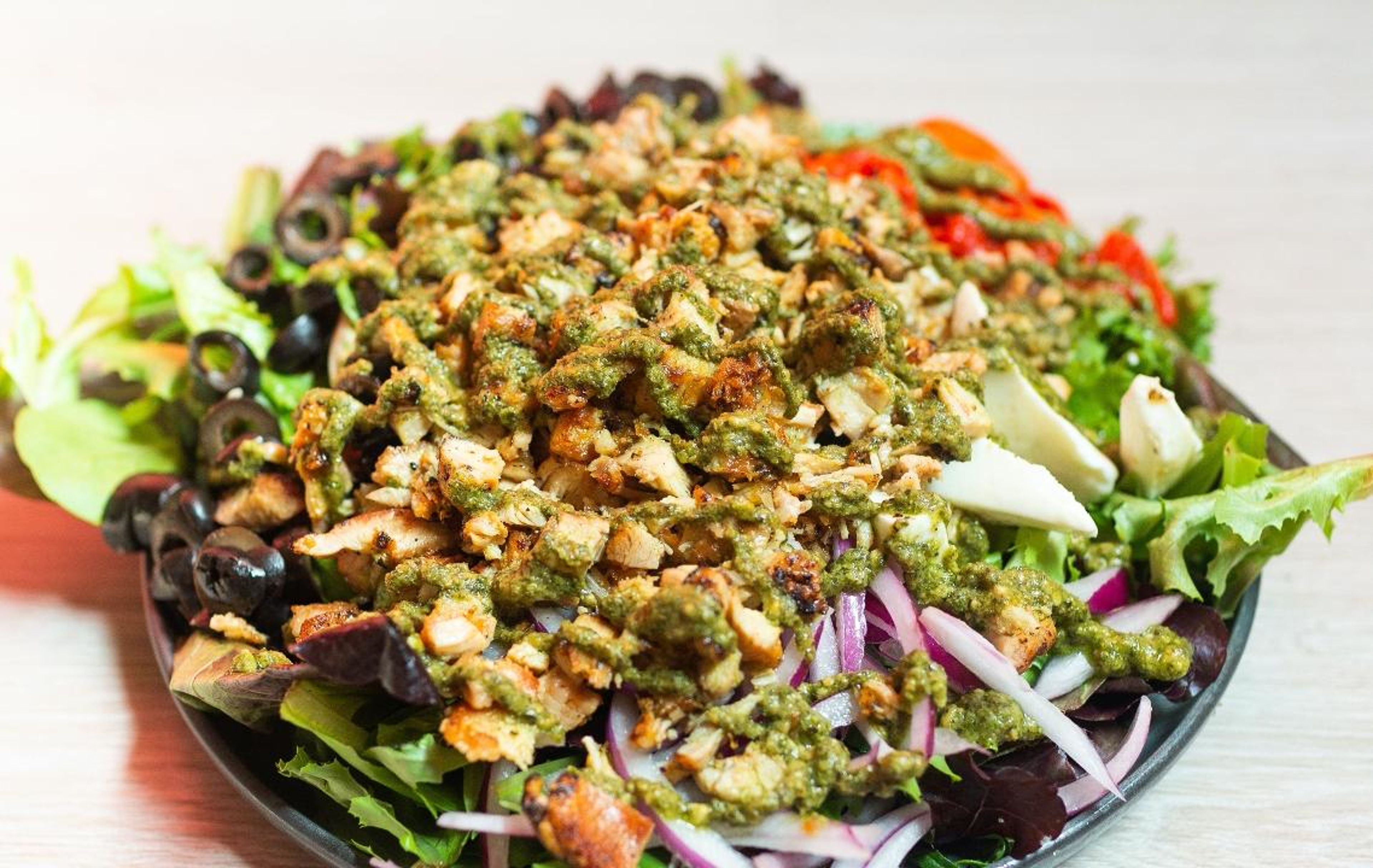 Chicken Pesto Salad.