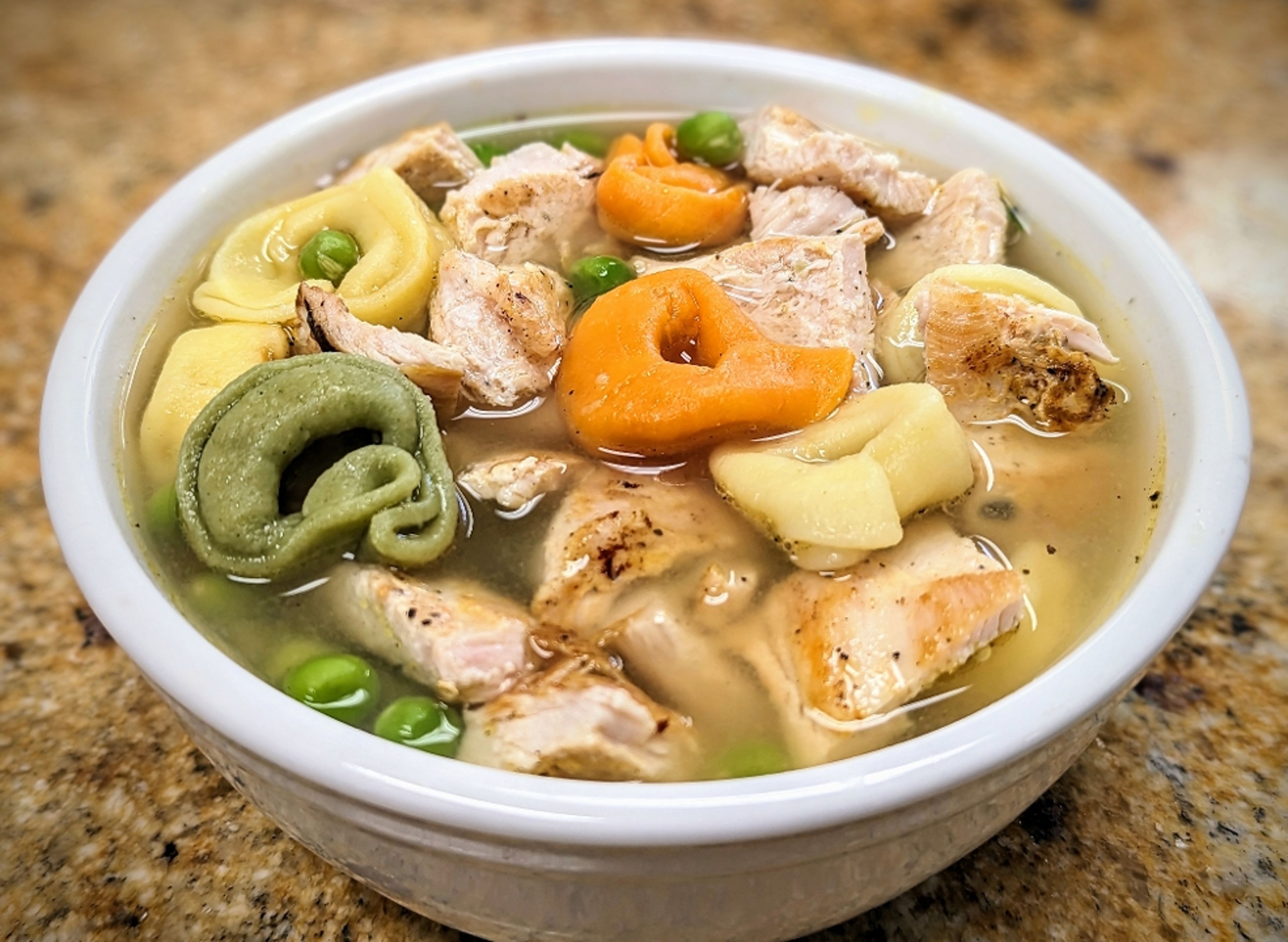 Chicken Tortellini soup.