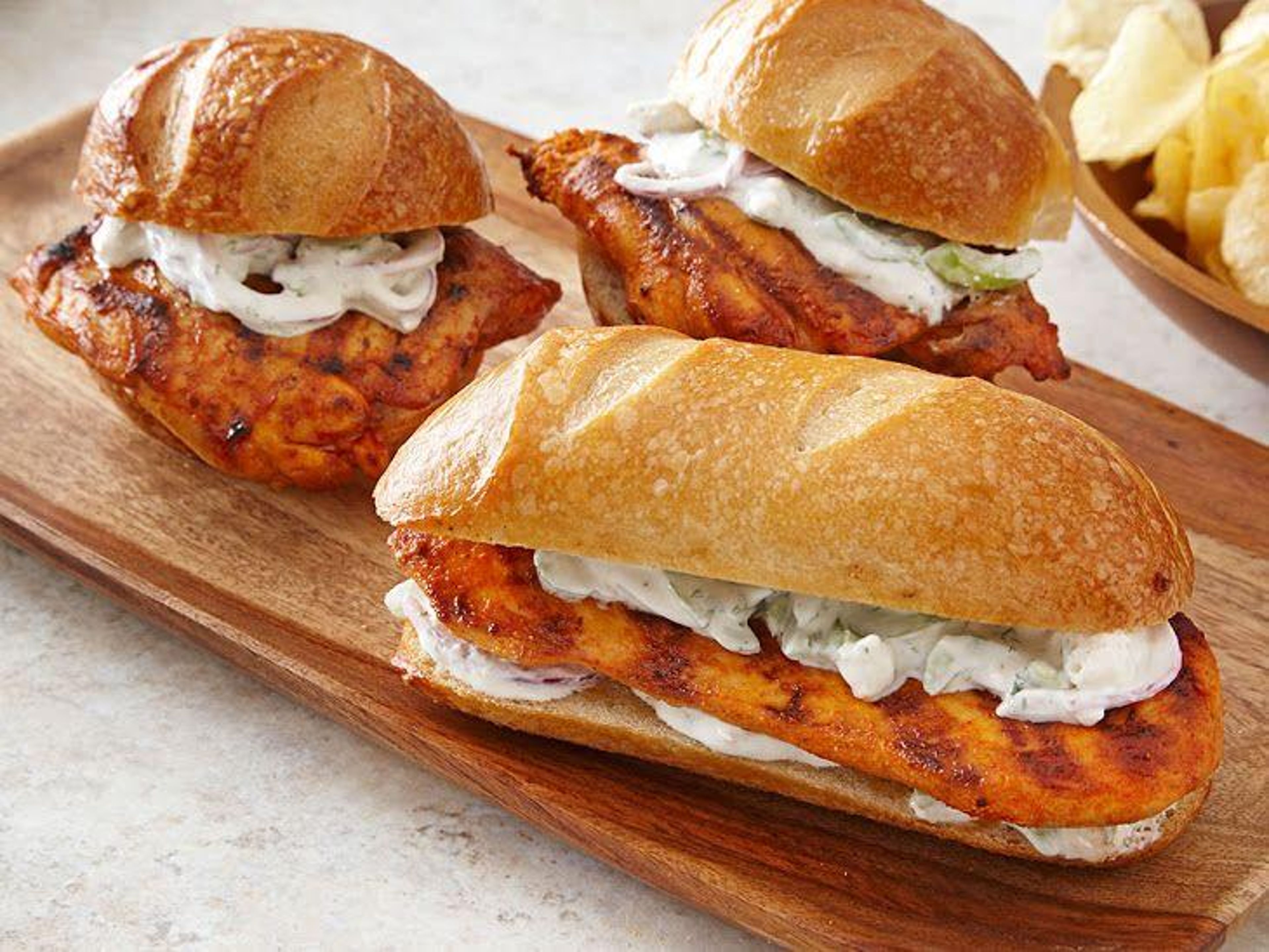 BBQ CHICKEN SANDWICH.