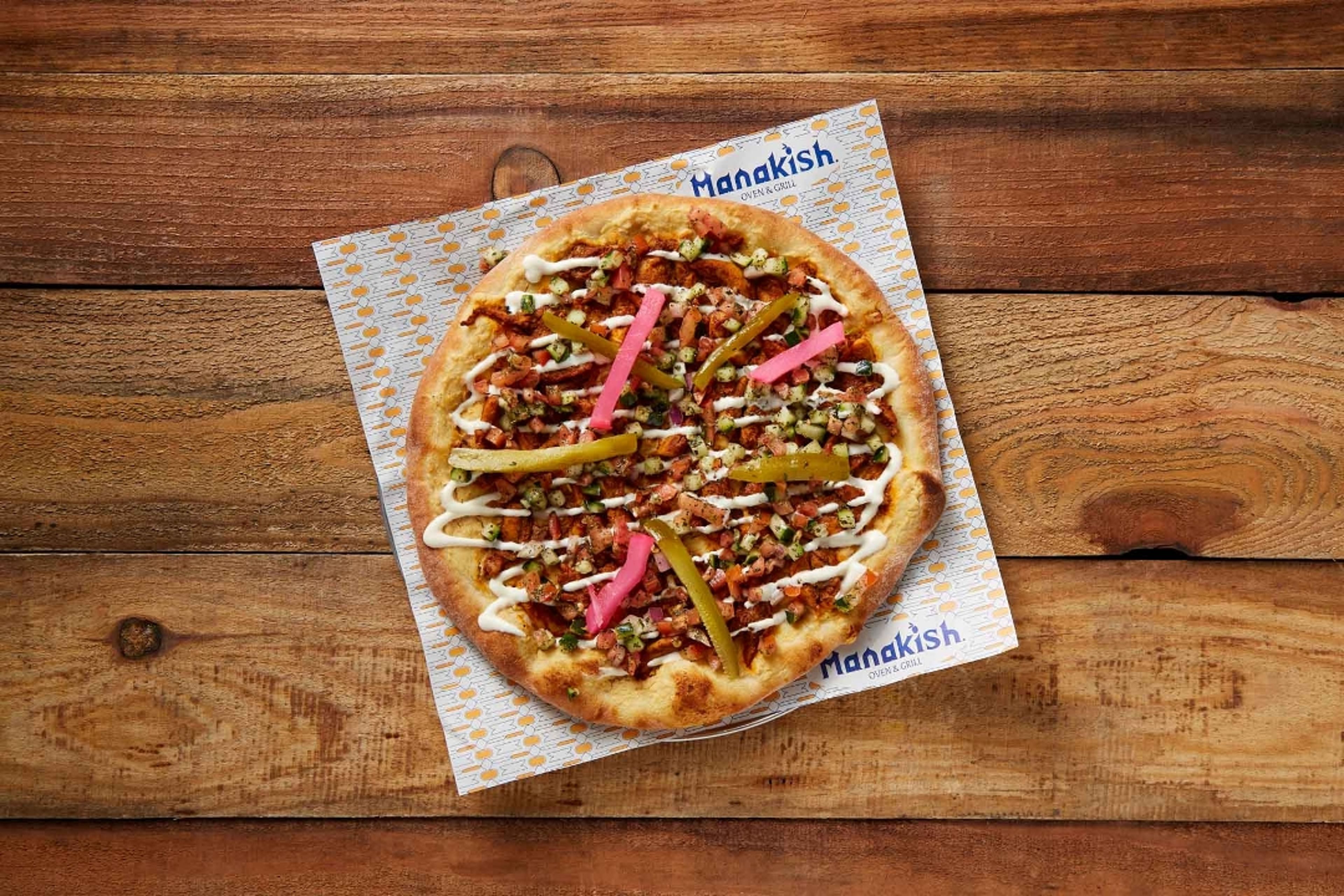 Chicken Shawarma Manakish.