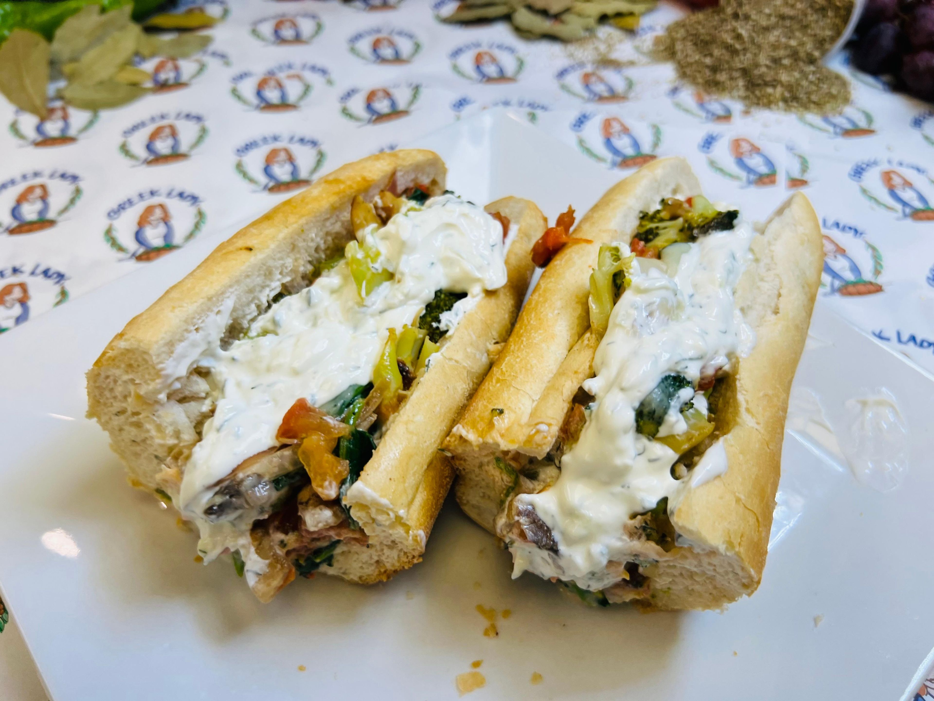 Grilled Veggie Hoagie.