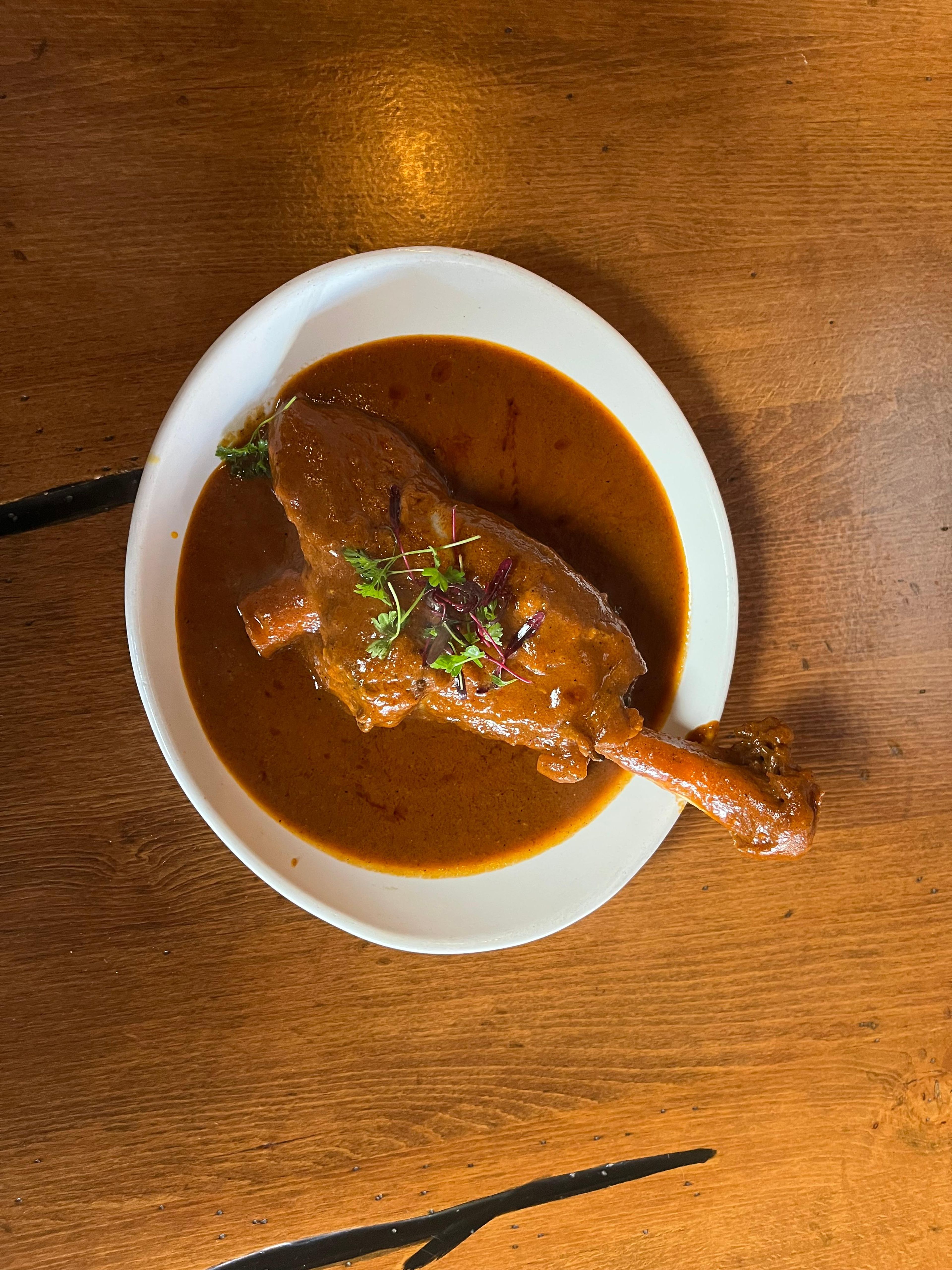 KASHMIRI LAMB SHANK.