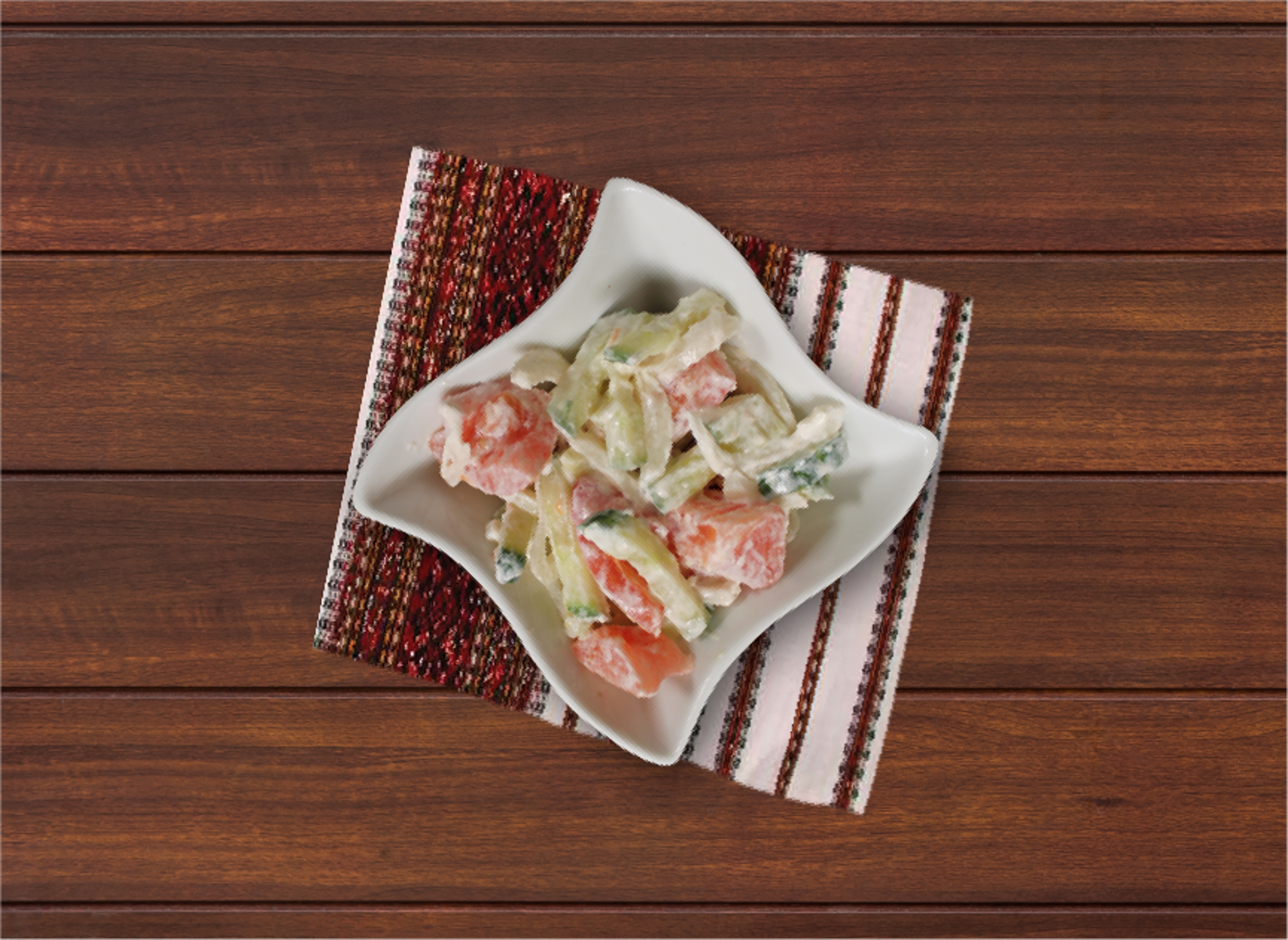 Cucumber Tomato Salad.