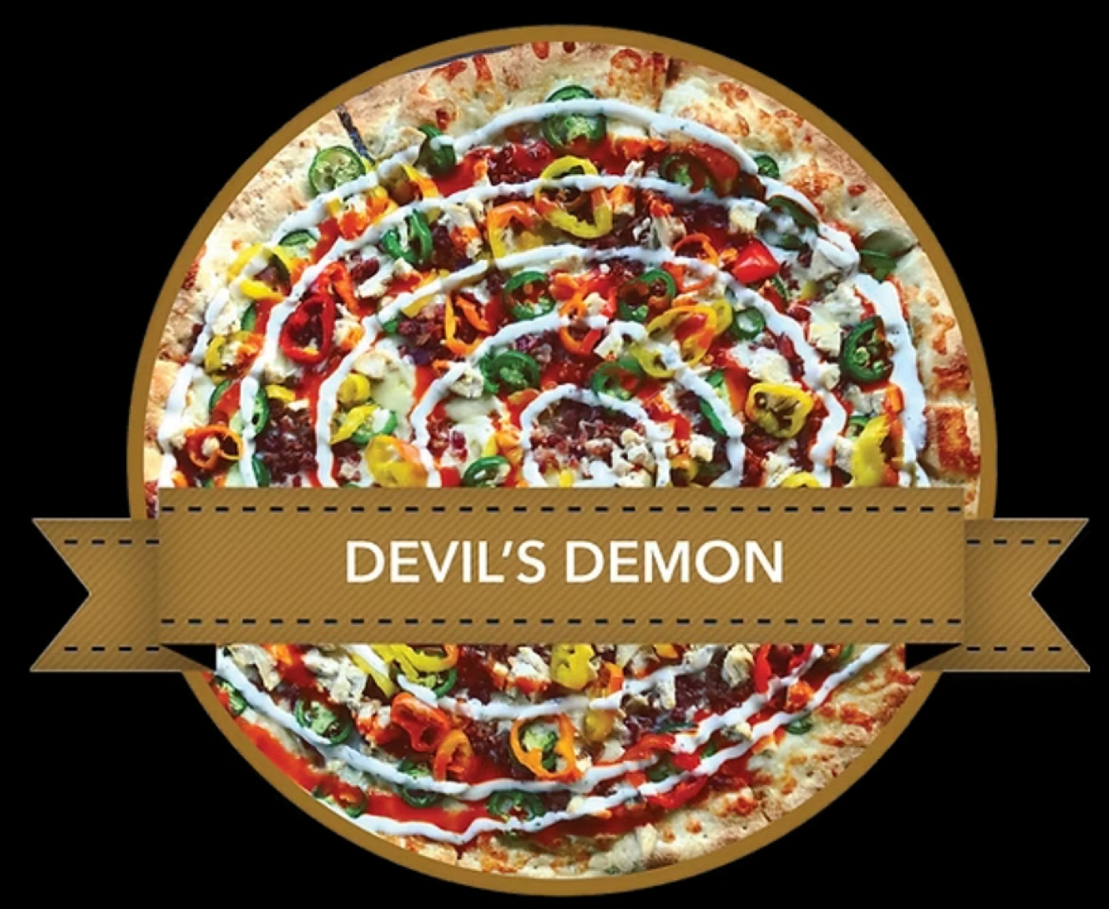 18" Devils Demon Pizza.