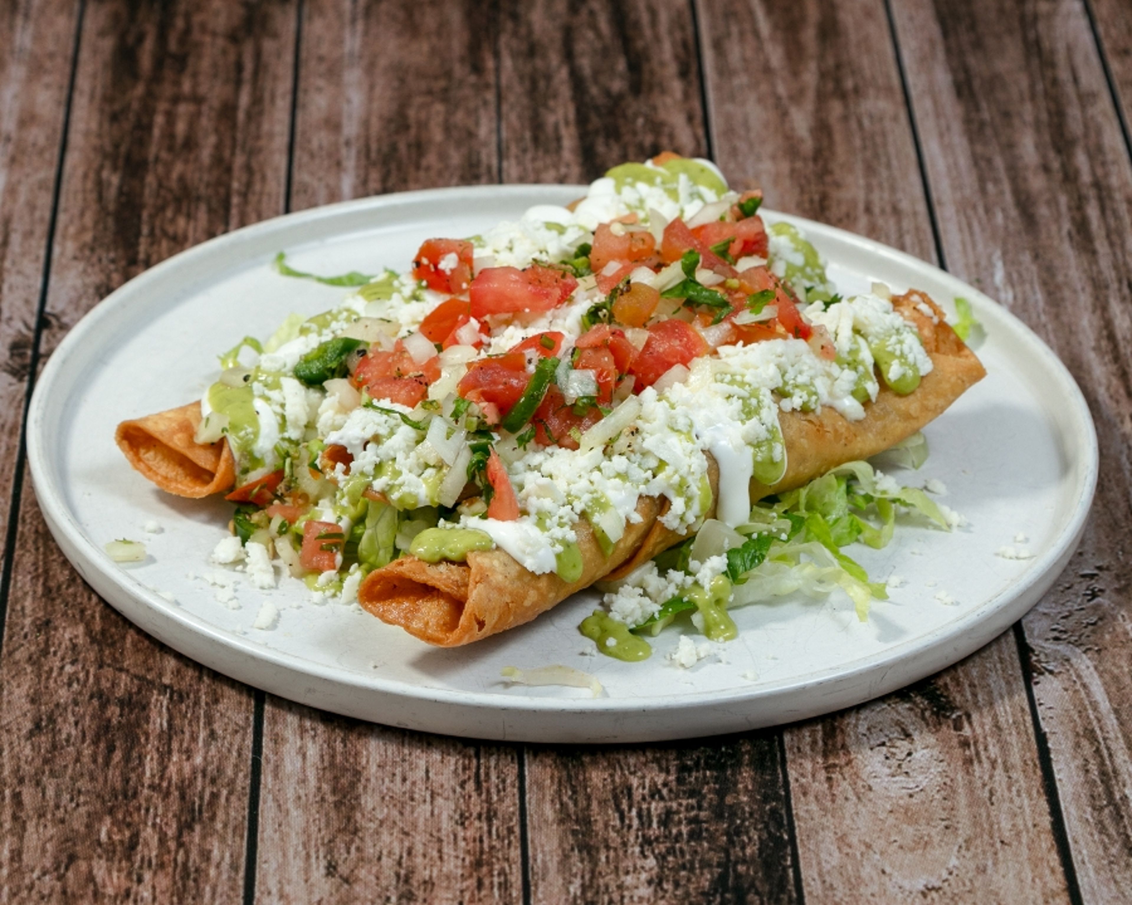 Chicken Flautas.