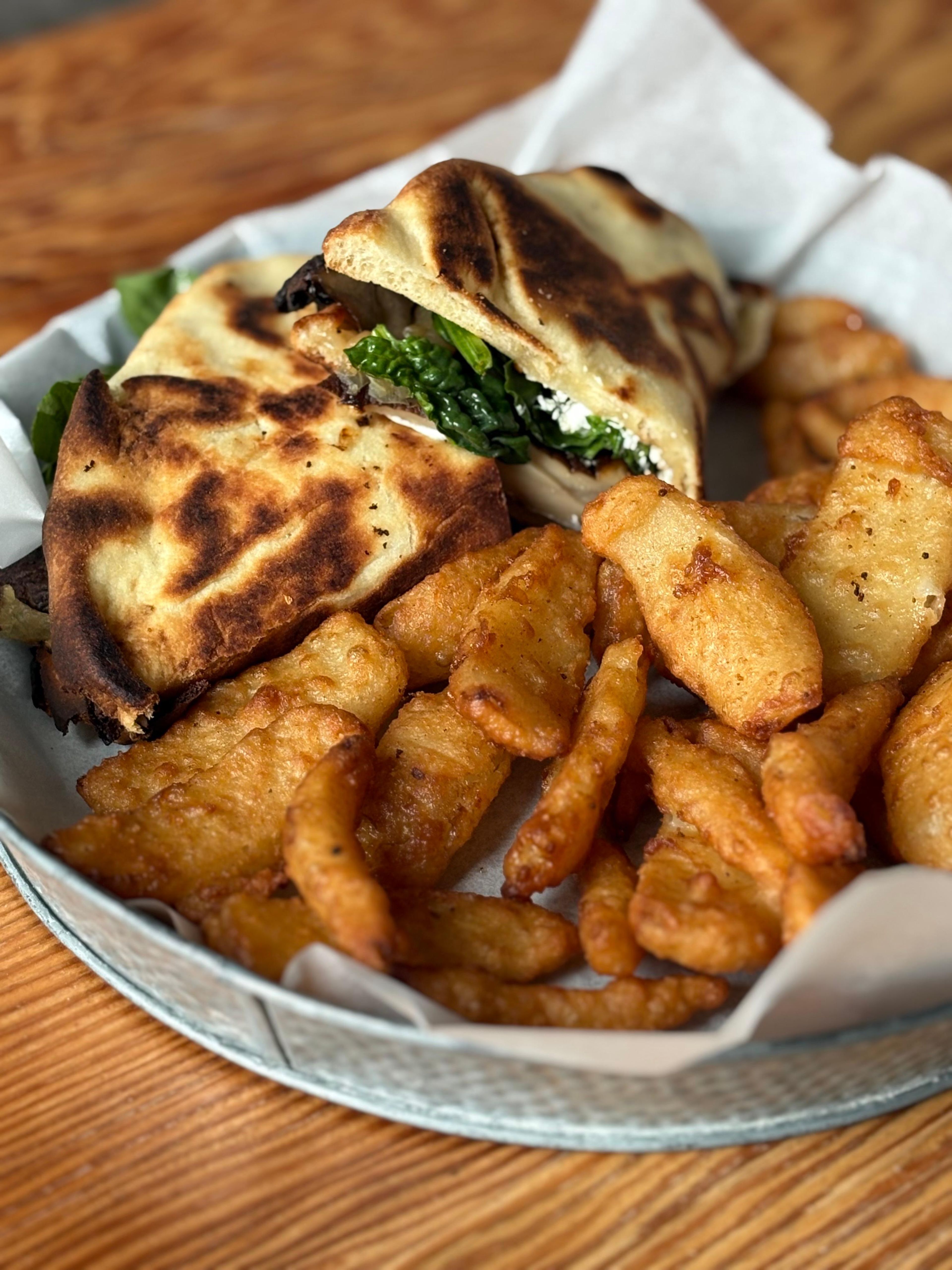 Truffled Mushroom Naan Melt.