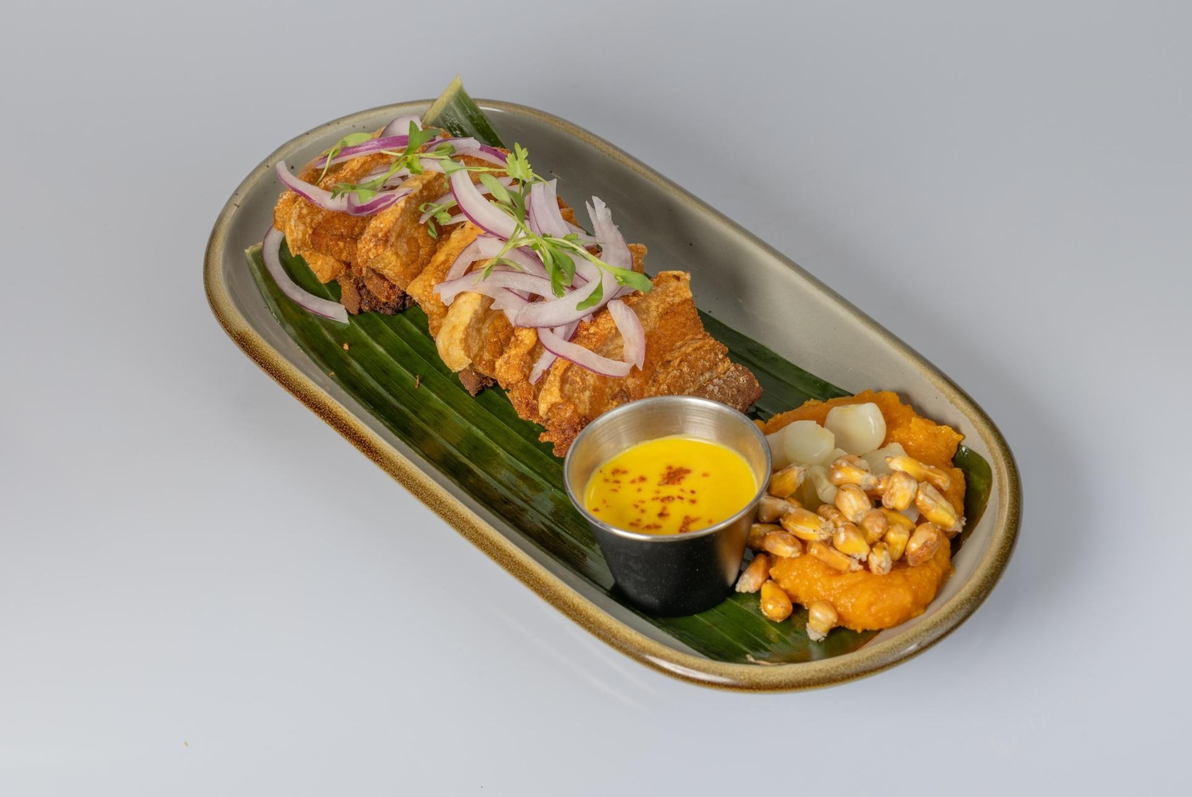 Crispy Pork Belly Ceviche.