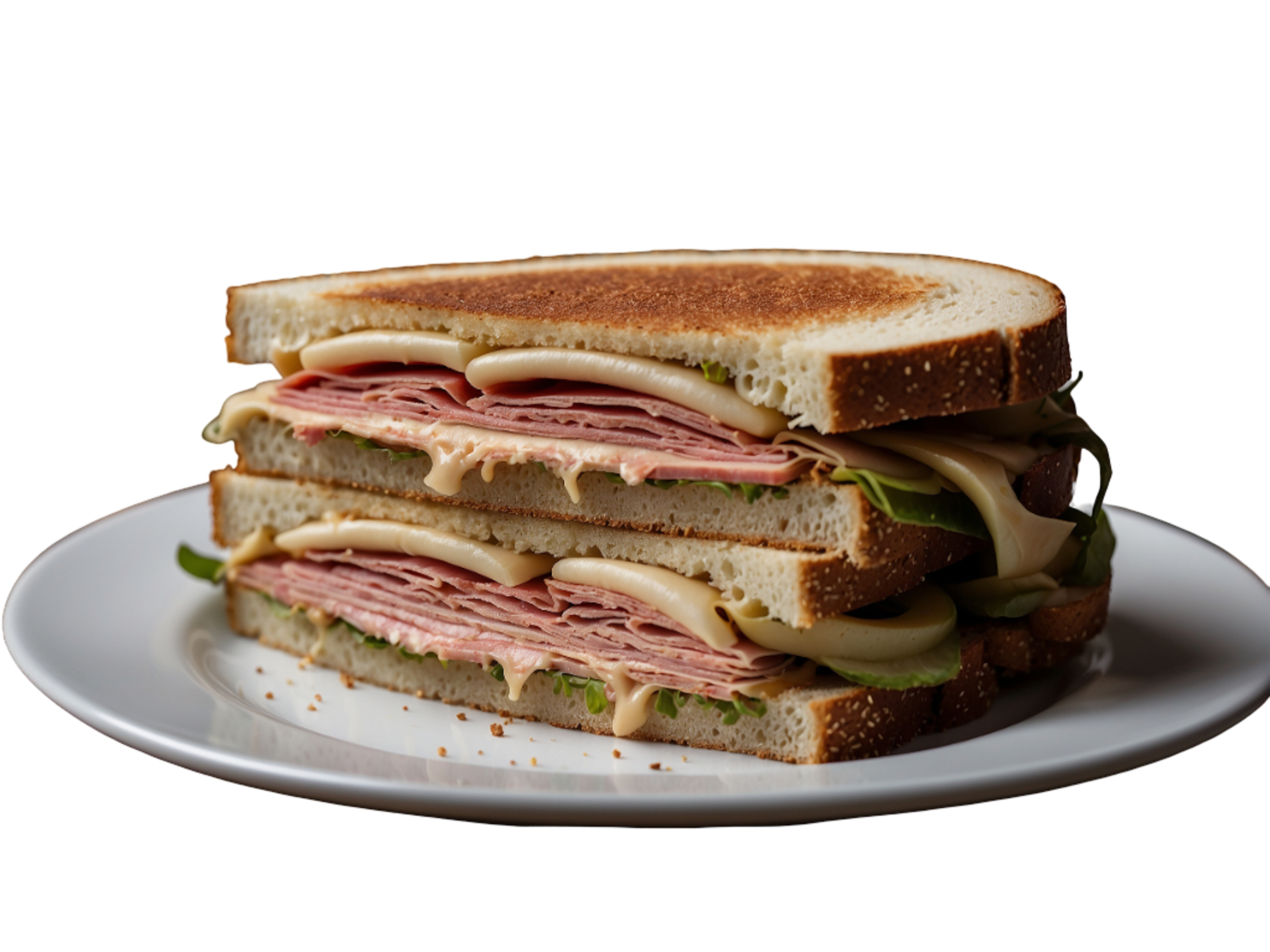 Homemade Reuben on Rye.