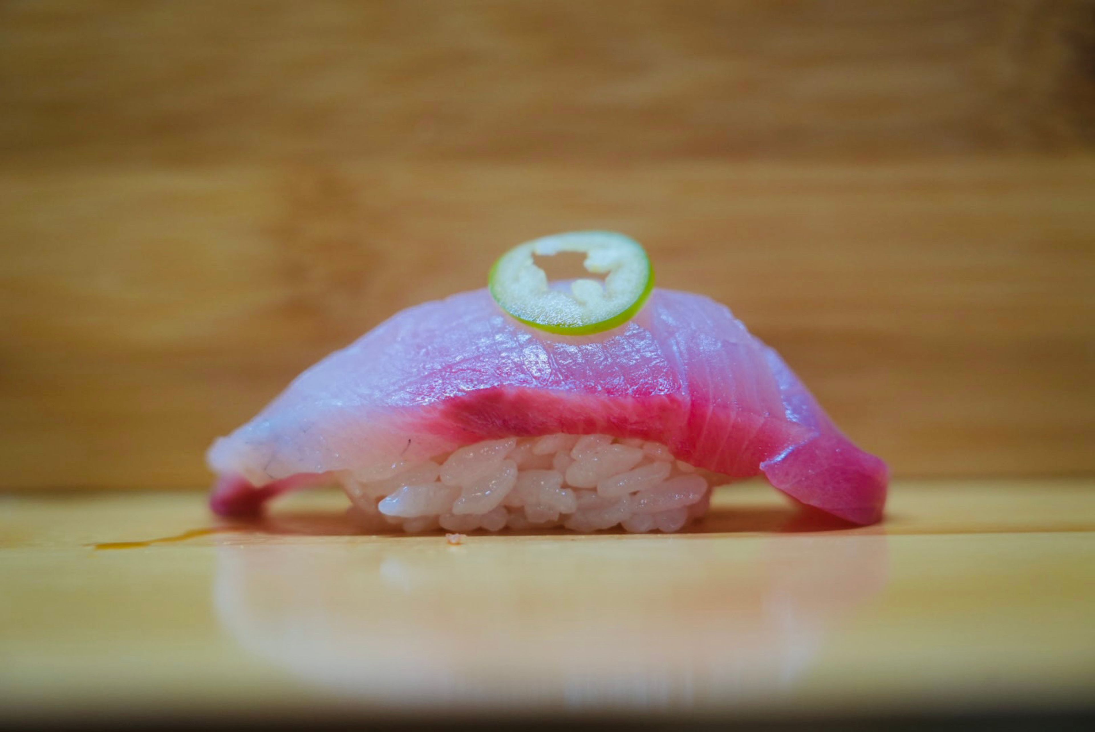 Hamachi Jalapeno Sushi.