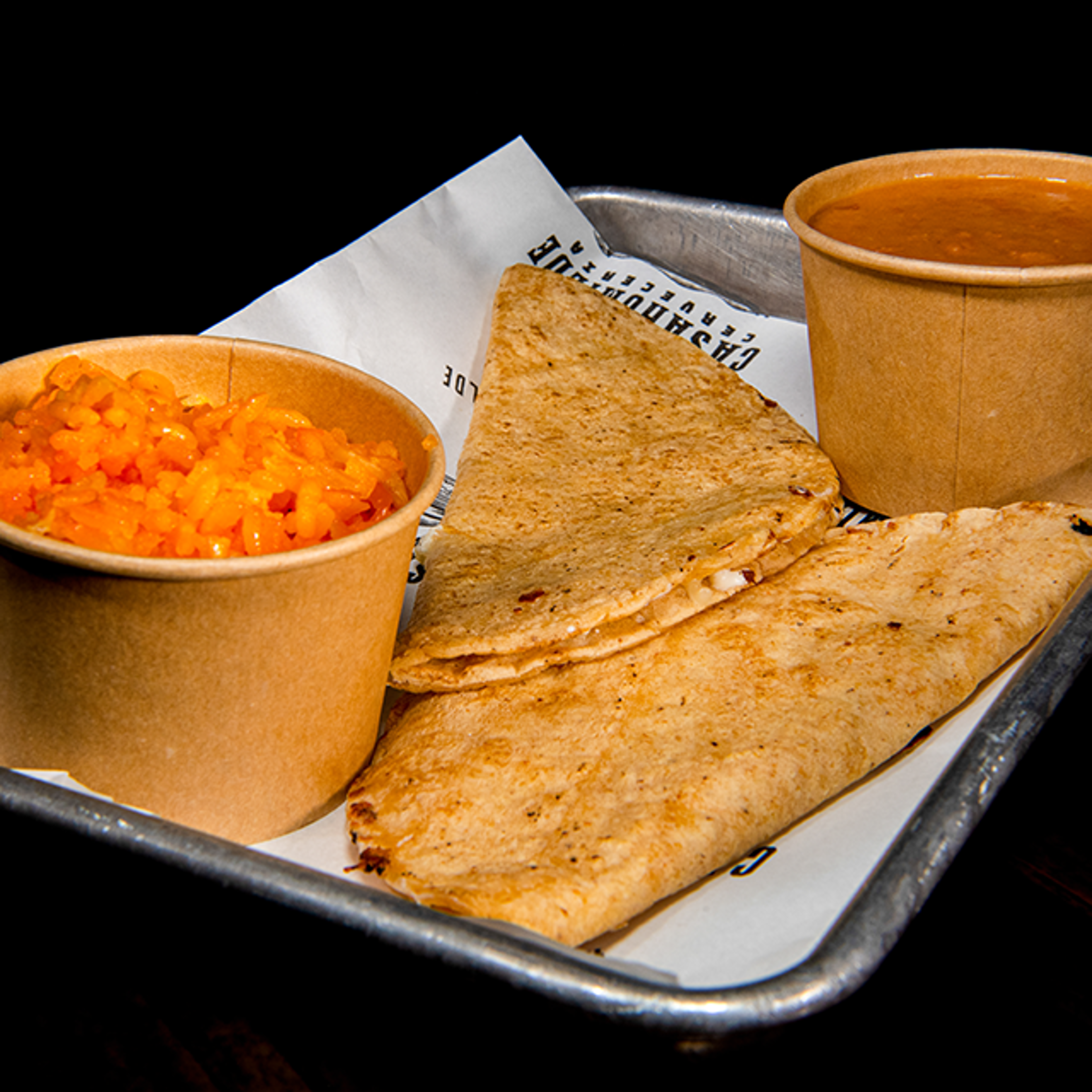 Kids Quesadilla Dinner.