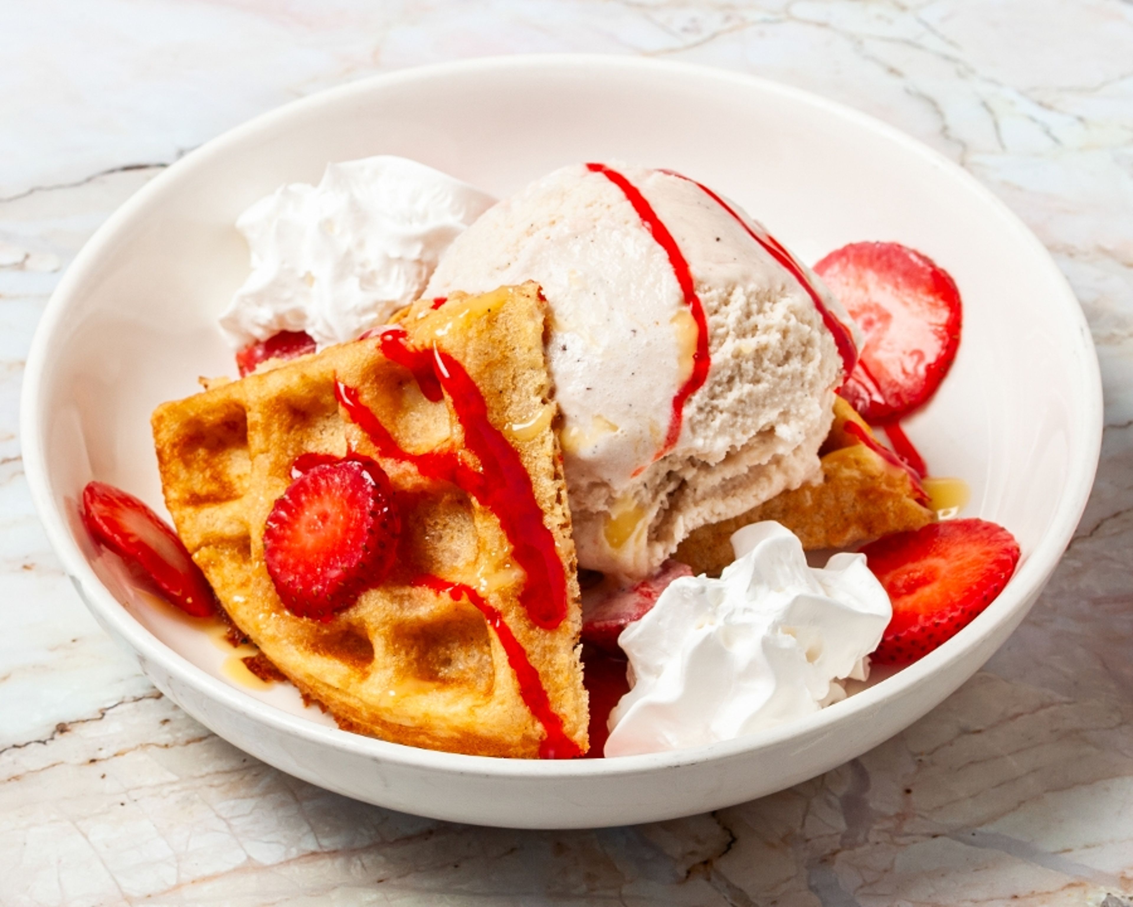 Waffle Biscuit Sundae.