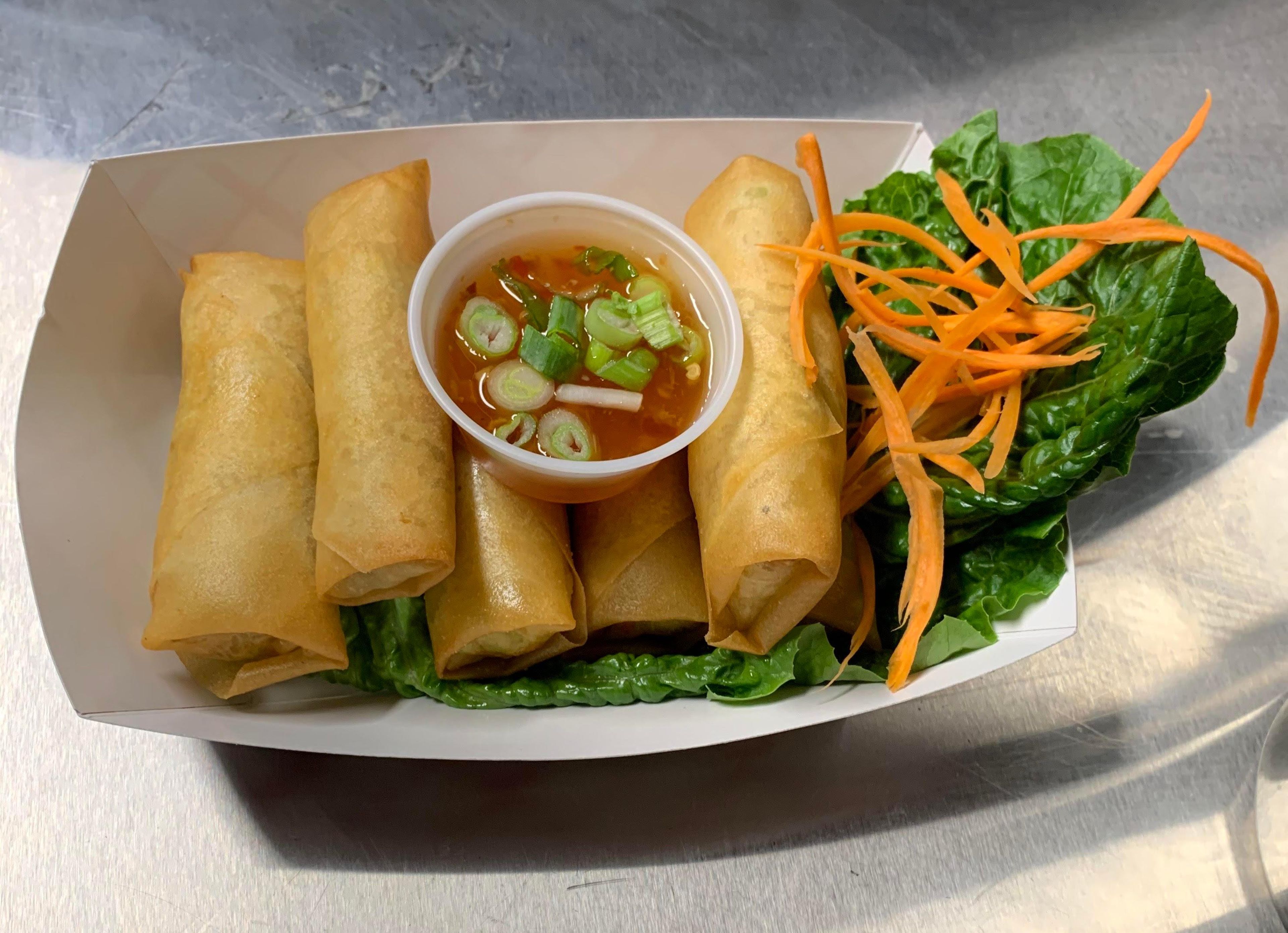 Hand Rolled Crispy Spring Rolls - Vegetarian (3).