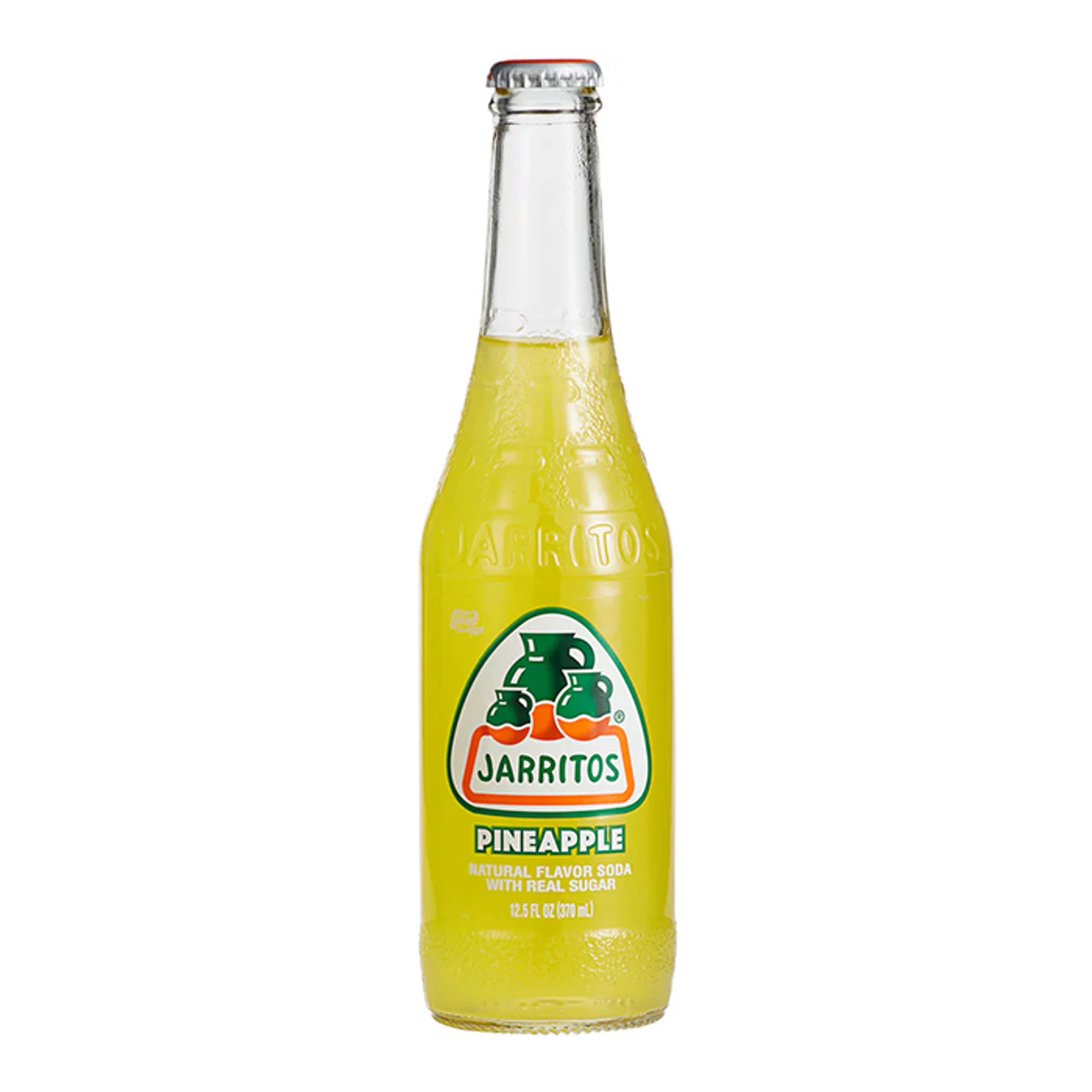 Jarritos PINEAPPLE Soda - 12oz Bottle.