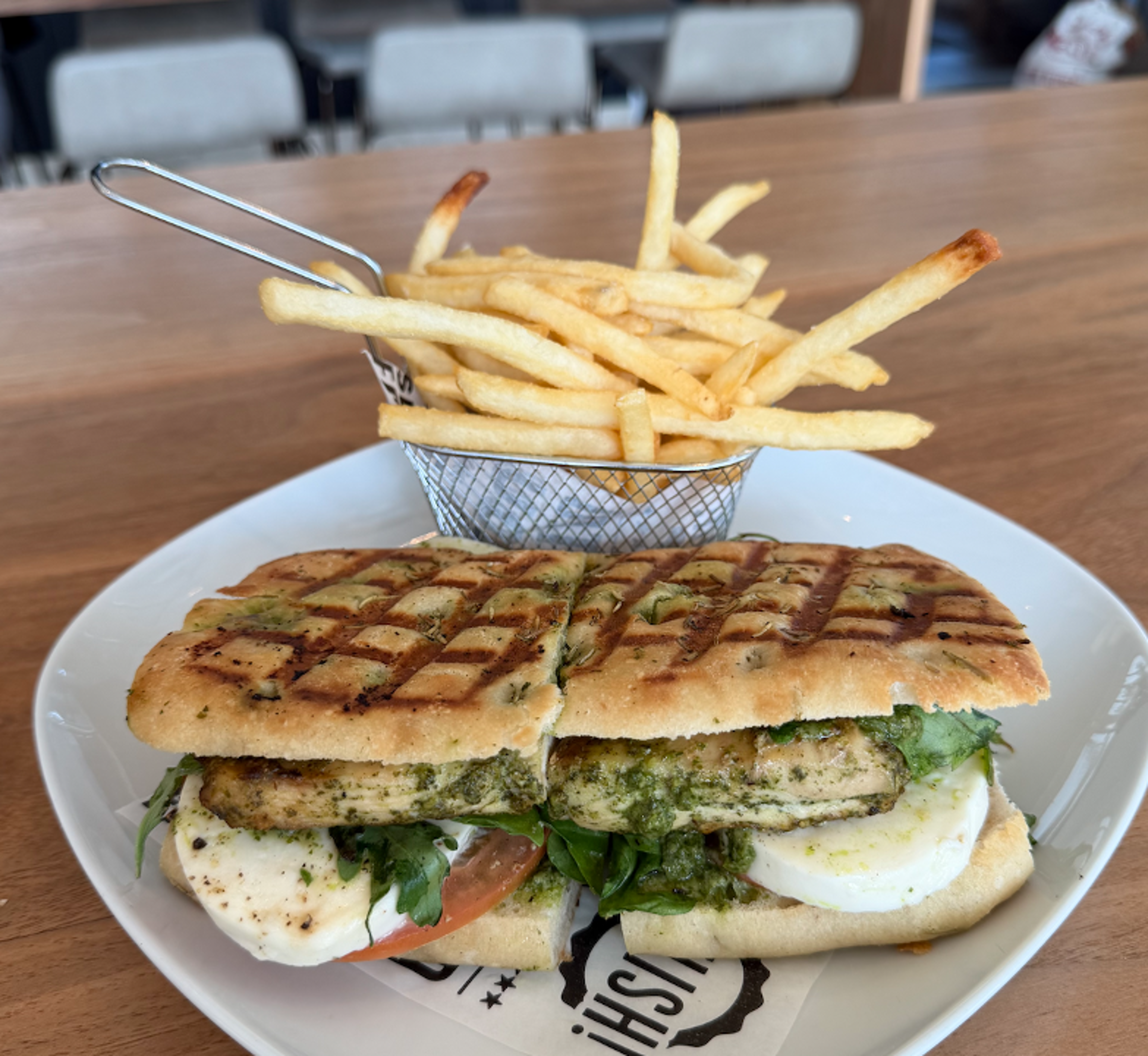 GRILLED PESTO CHICKEN.