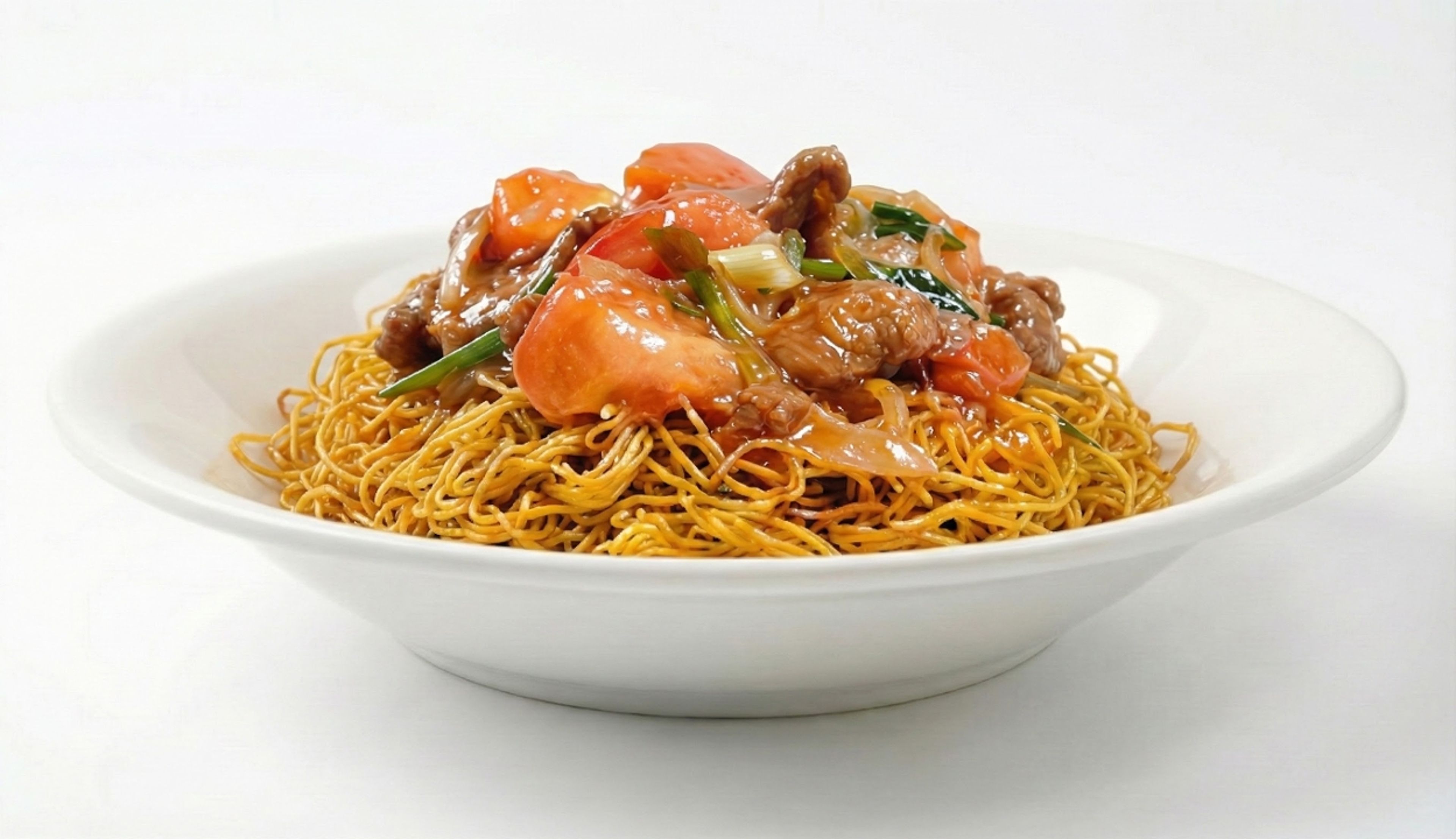 Crispy Golden Noodles - Tomato Beef.