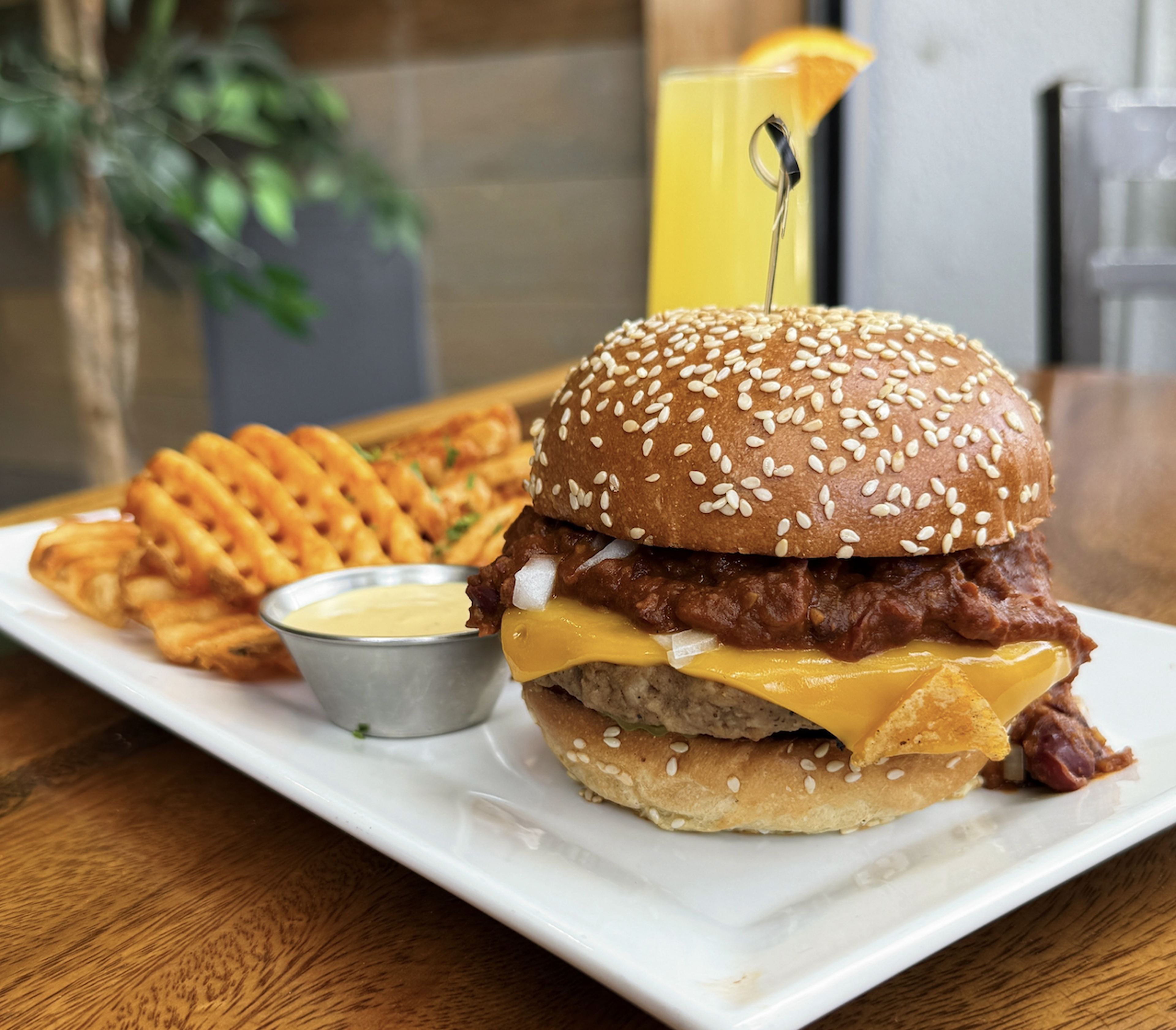 Chili Cheese Burger.
