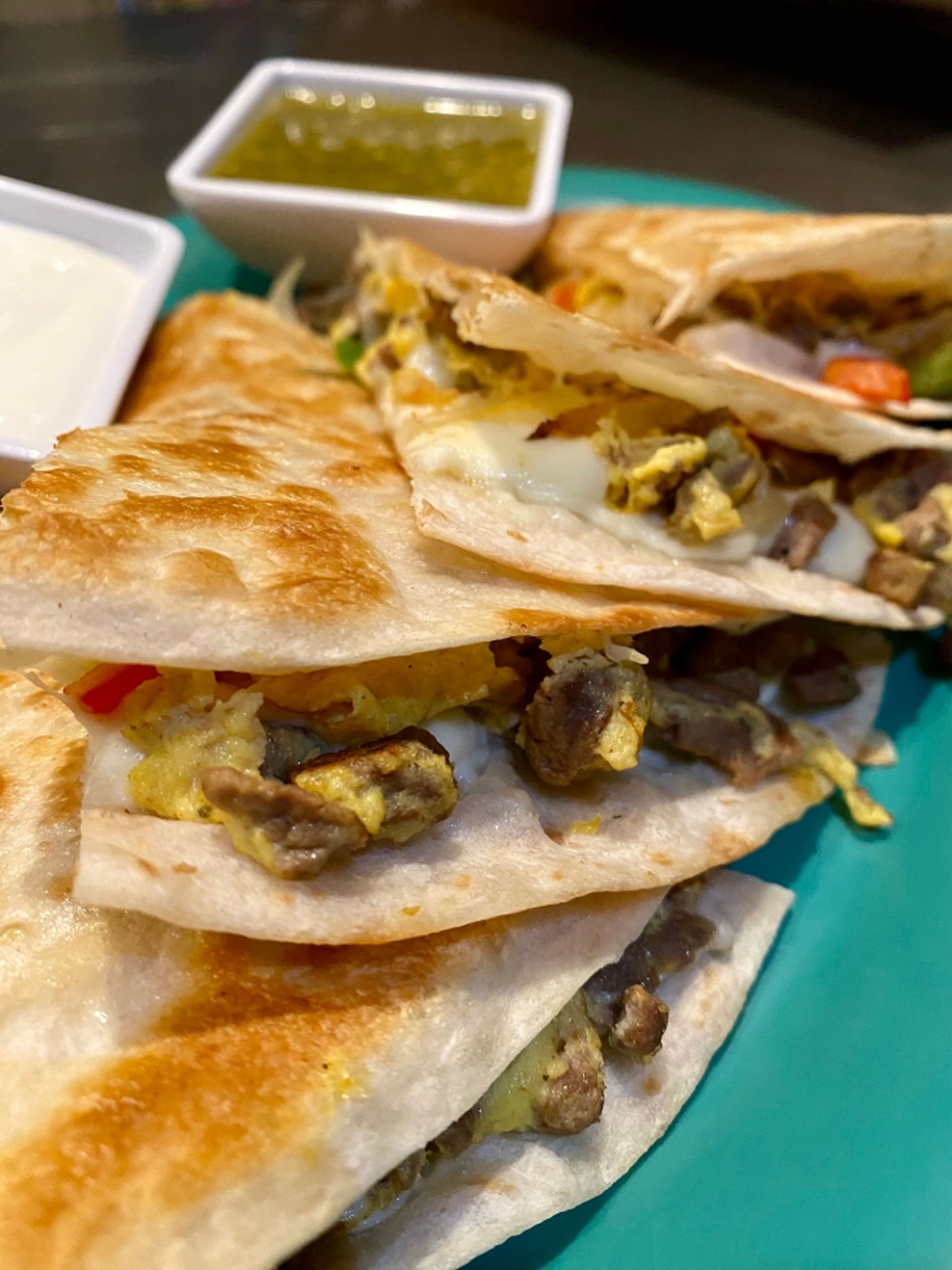 Breakfast Quesadilla.