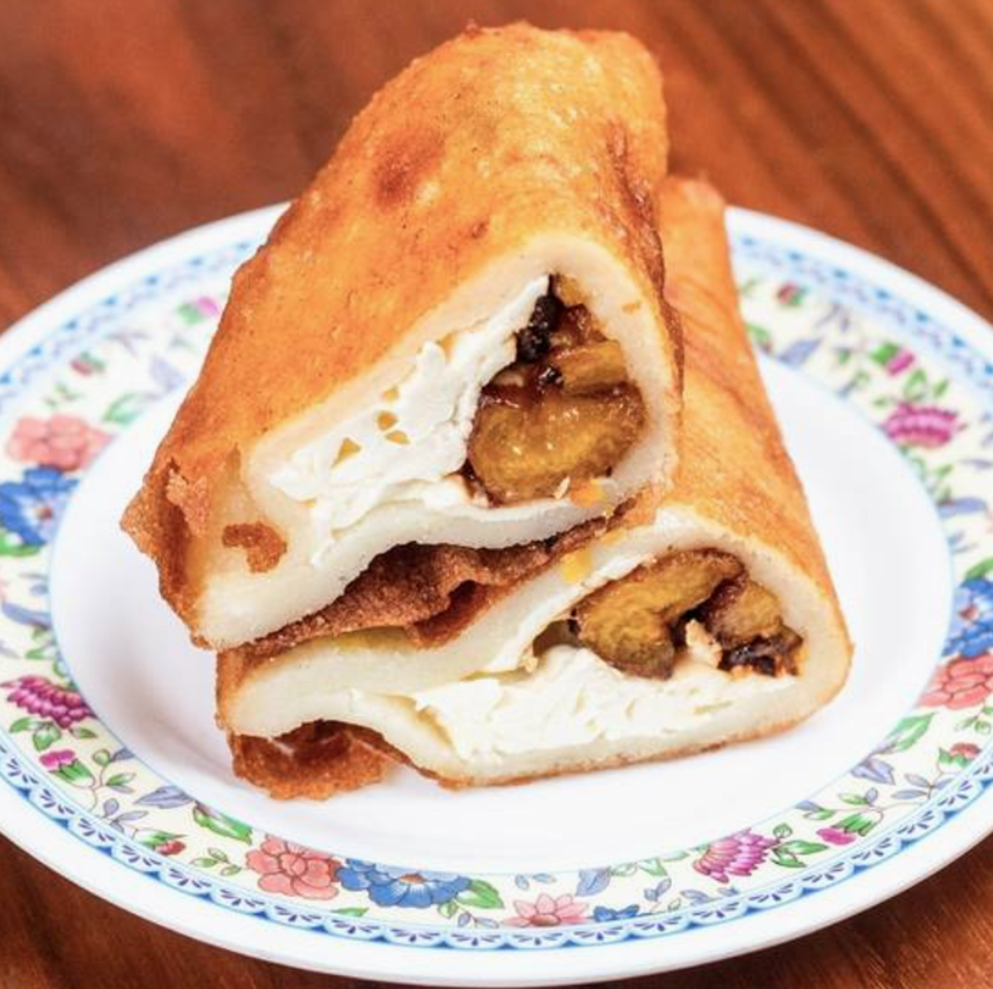 Cheese & Sweet Plantains Empanada.