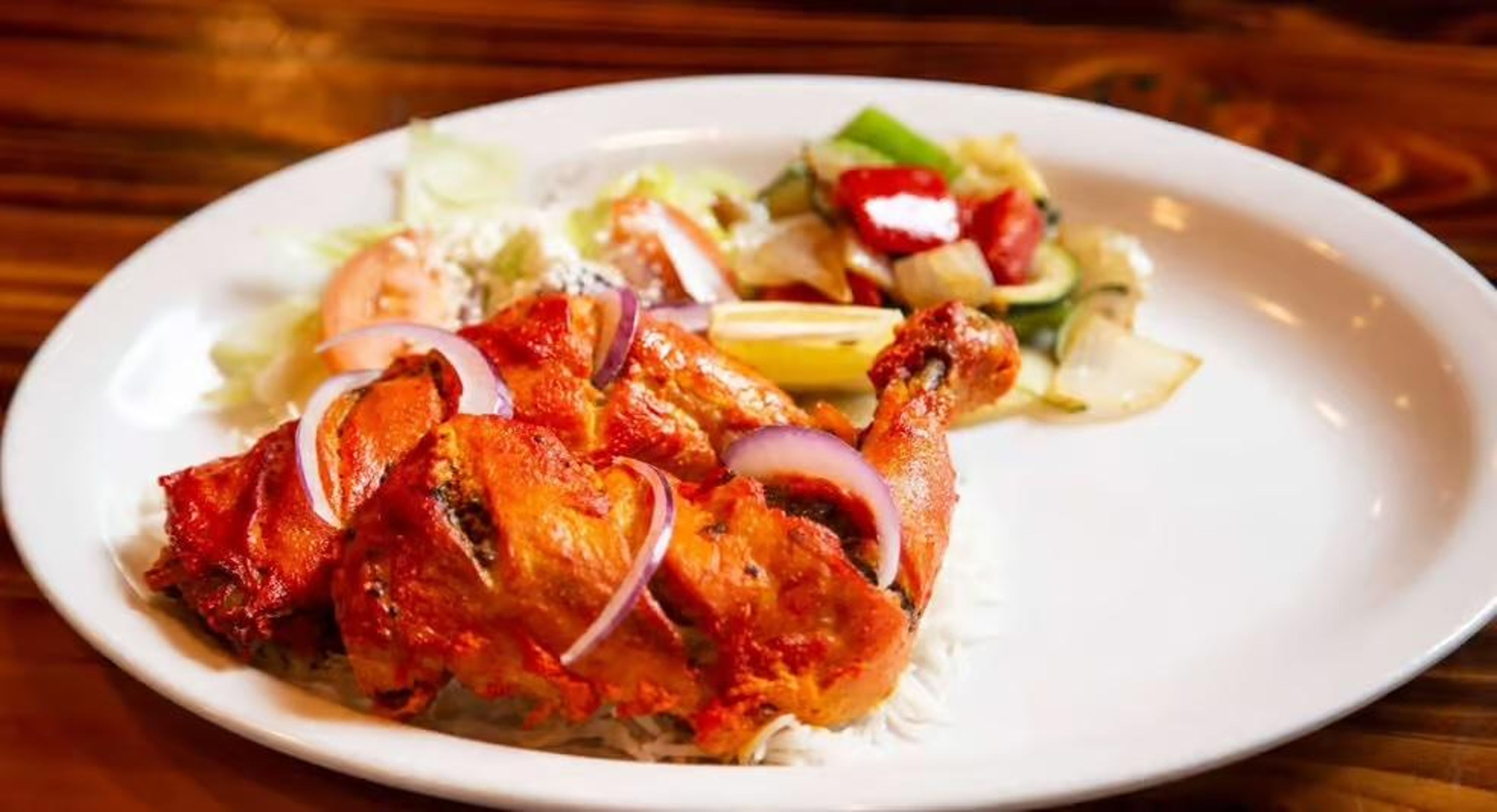Tandoori Chicken Platter.
