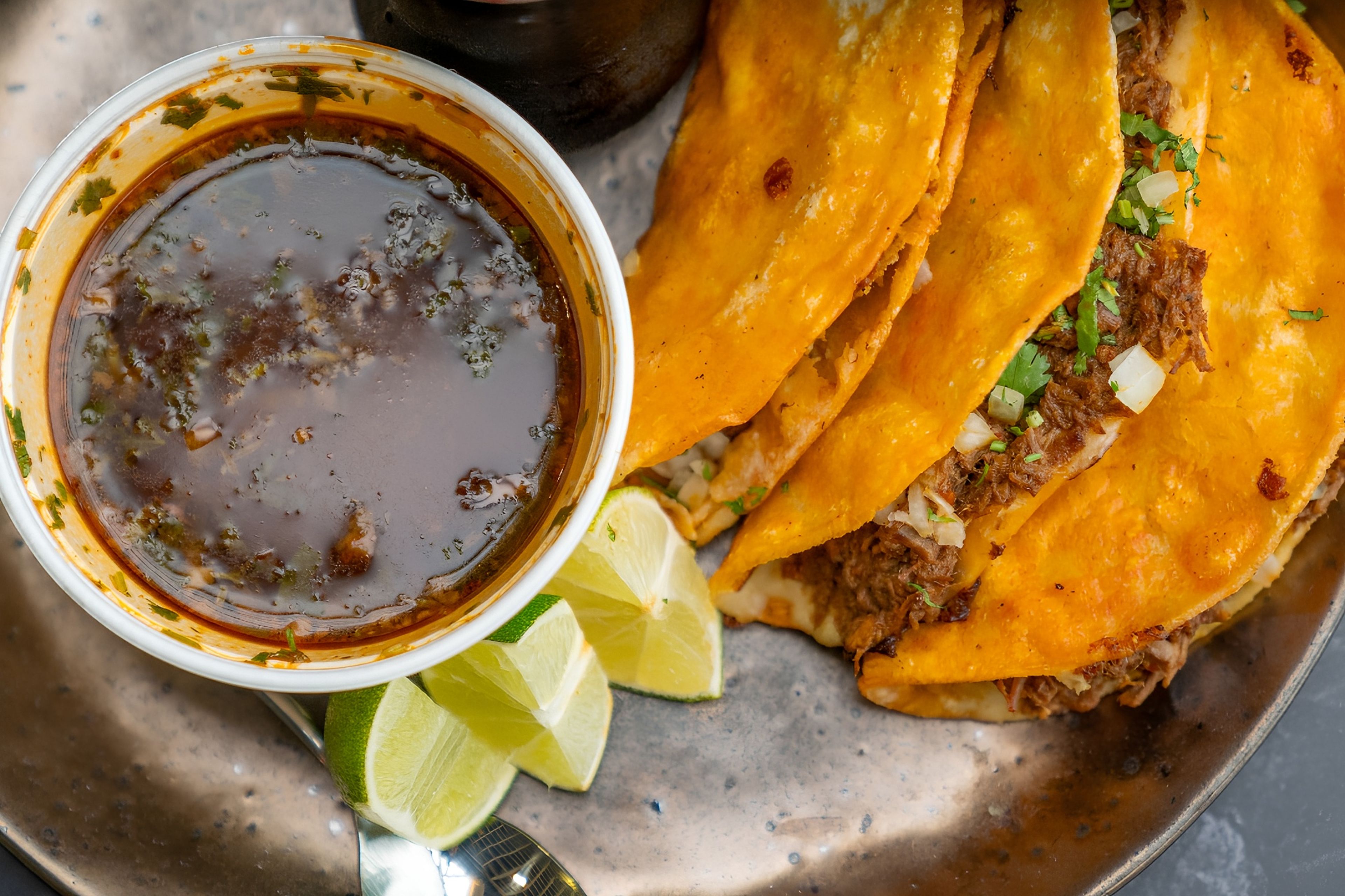 Single Quesabirria w/ consome.